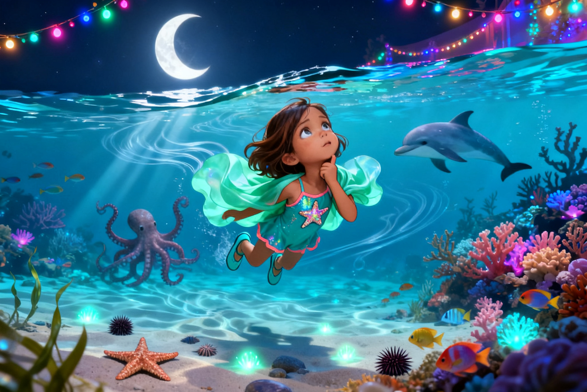 Aahana's Underwater Festival — illustration for page 6