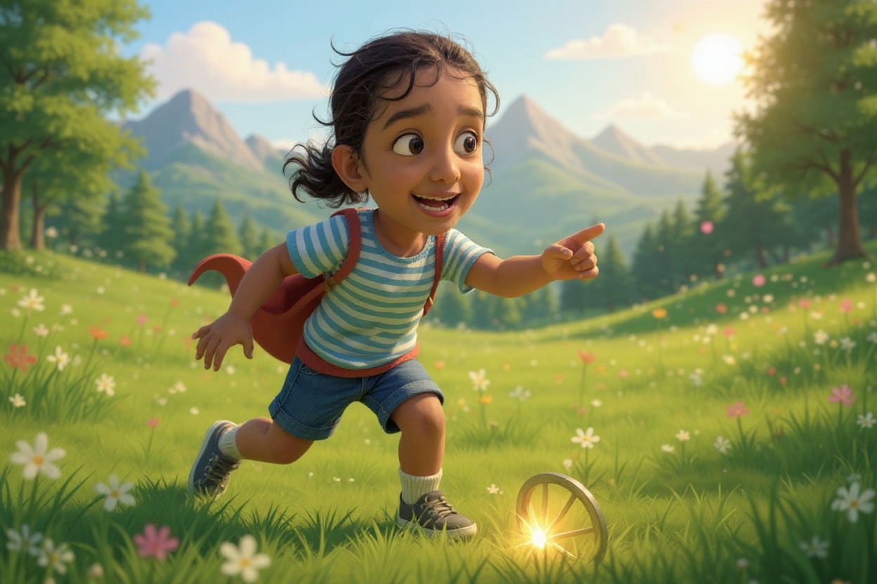 Shreya and the Spoke of Adventure — illustration for page 2