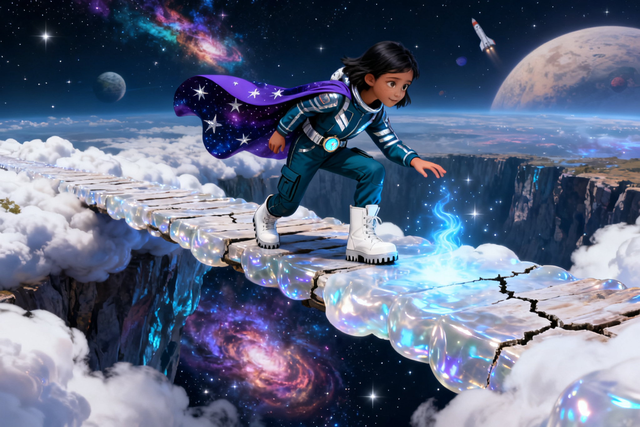 Shreya's Stellar Adventure — illustration for page 6