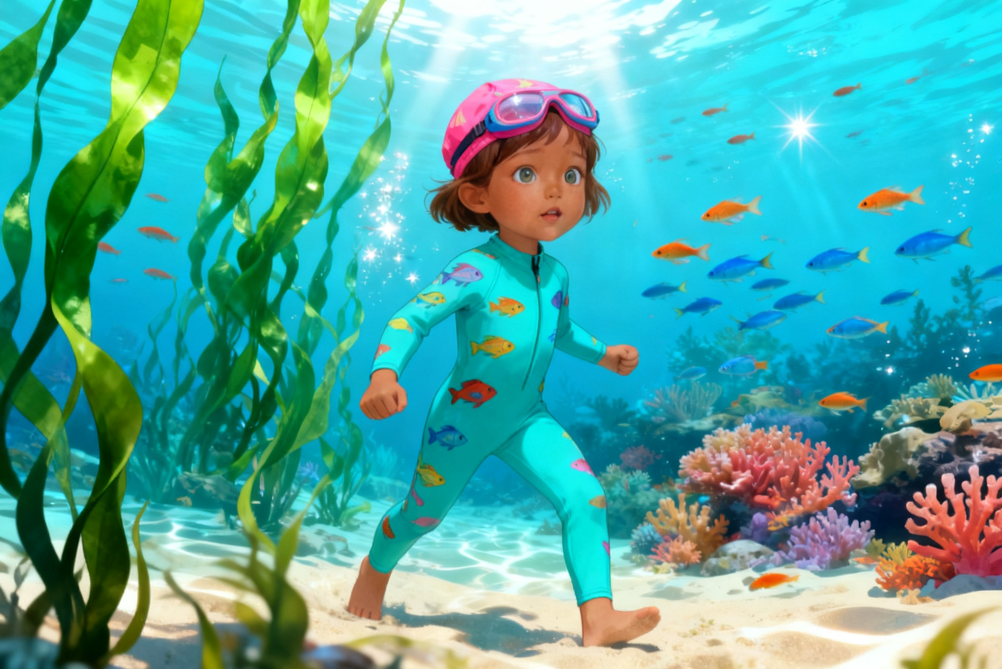 Aahana and the Hammerhead's Secret — illustration for page 1
