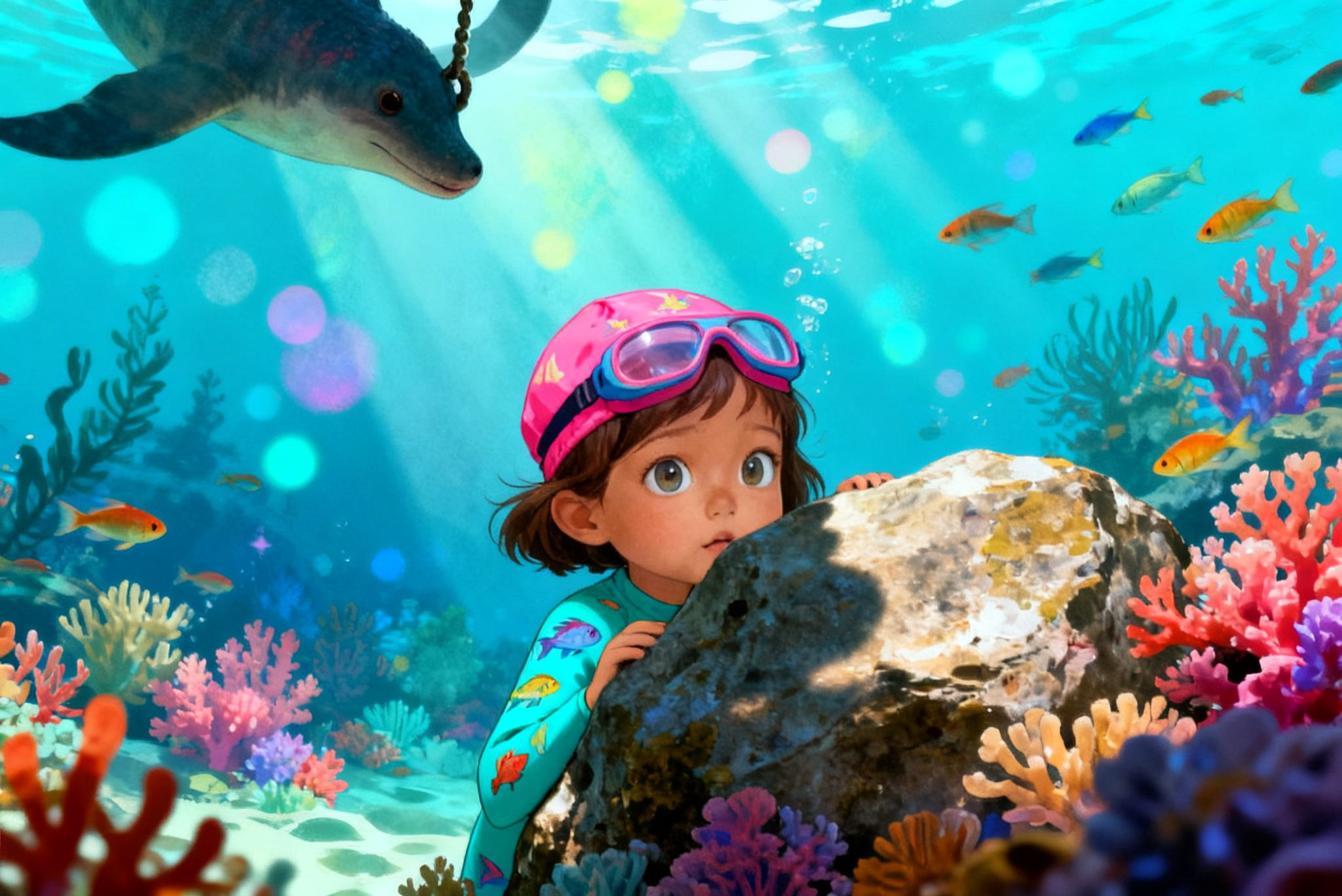 Aahana and the Hammerhead's Secret — illustration for page 4