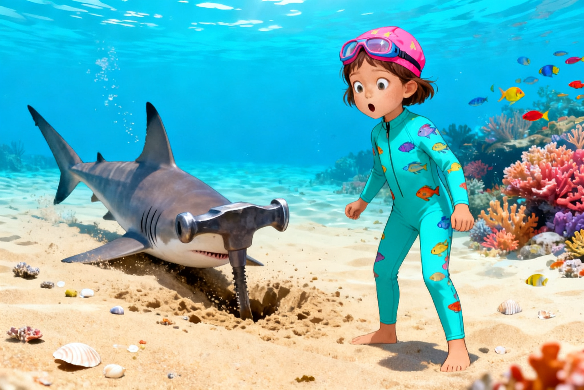 Aahana and the Hammerhead's Secret — illustration for page 5