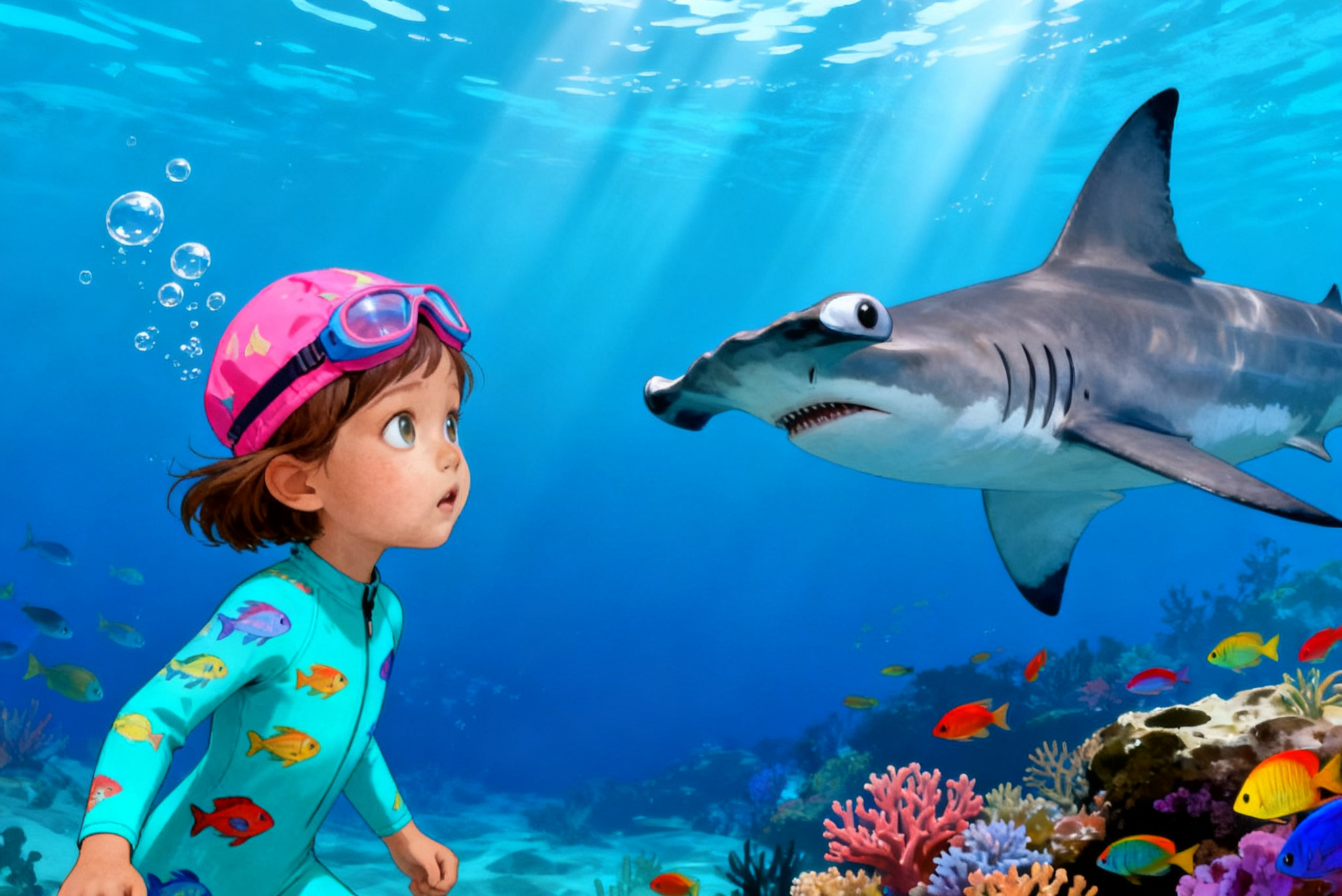 Aahana and the Hammerhead's Secret — illustration for page 6