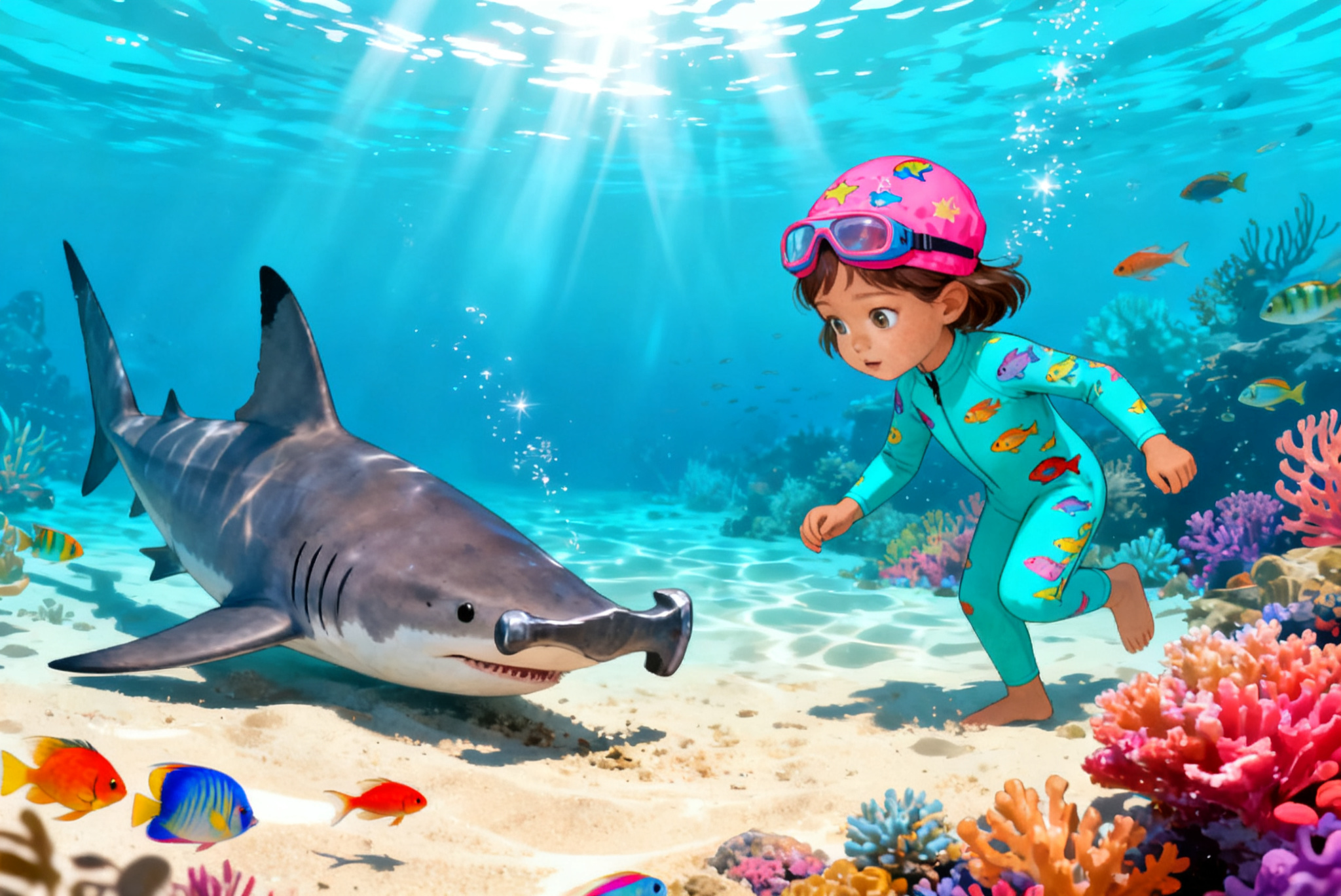 Aahana and the Hammerhead's Secret — illustration for page 7