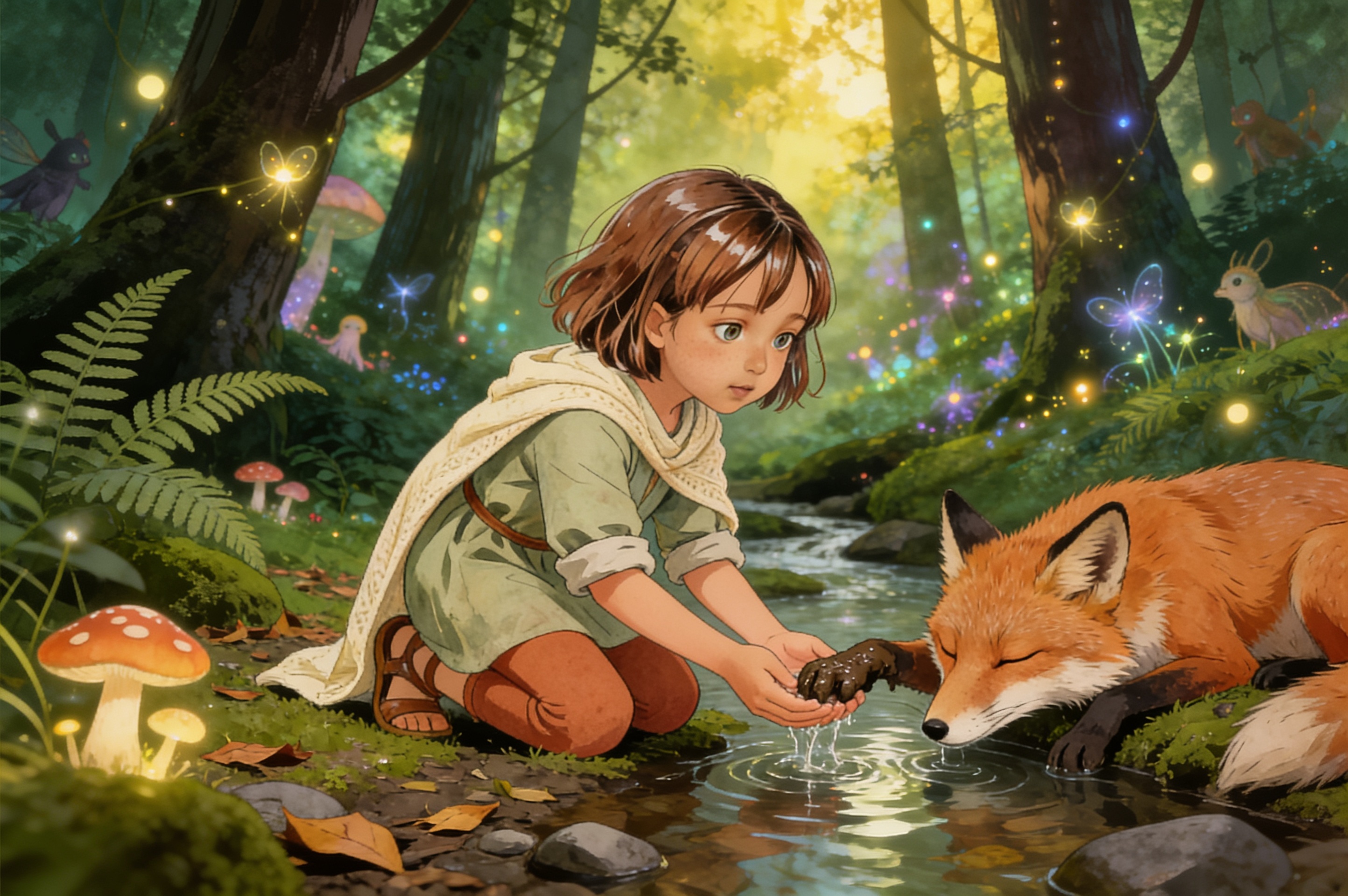Aahana's Forest Friends — illustration for page 6