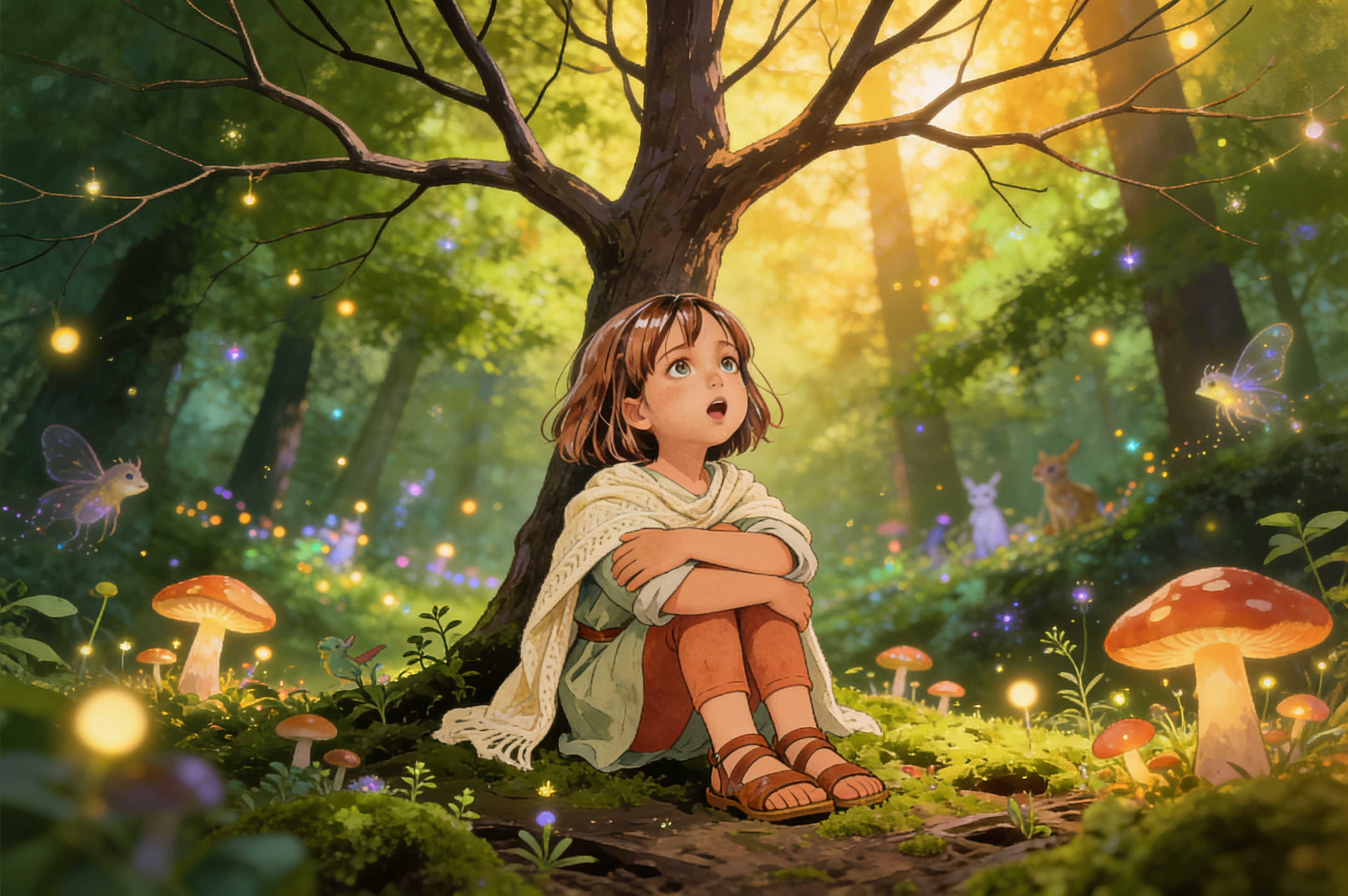 Aahana's Forest Friends — illustration for page 8
