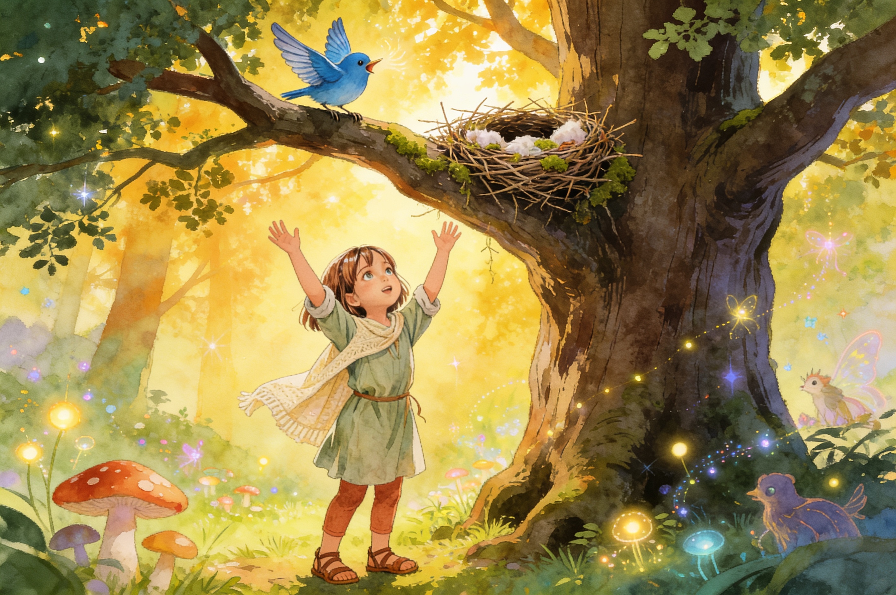 Aahana's Forest Friends — illustration for page 3