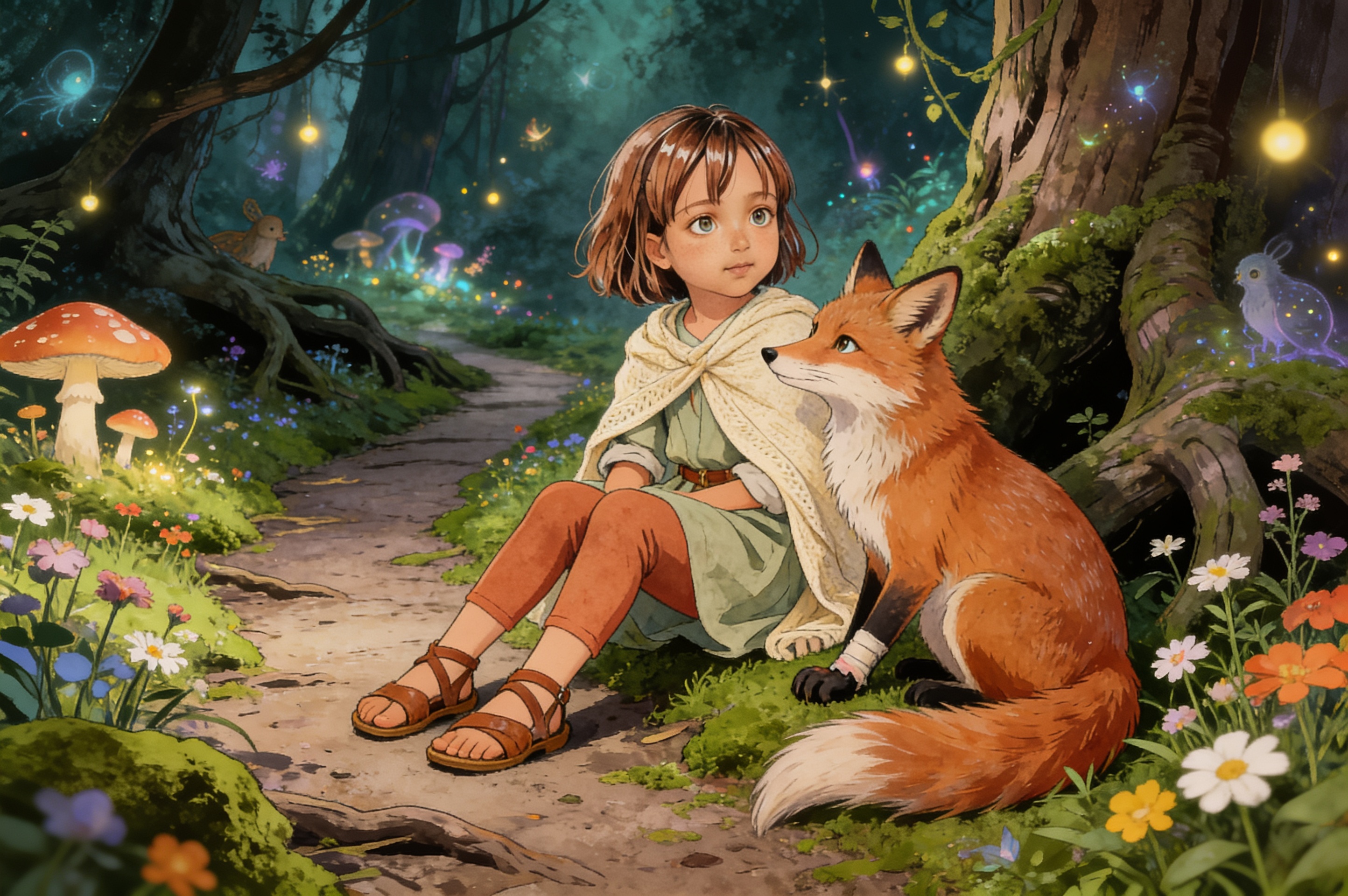 Aahana's Forest Friends — illustration for page 7