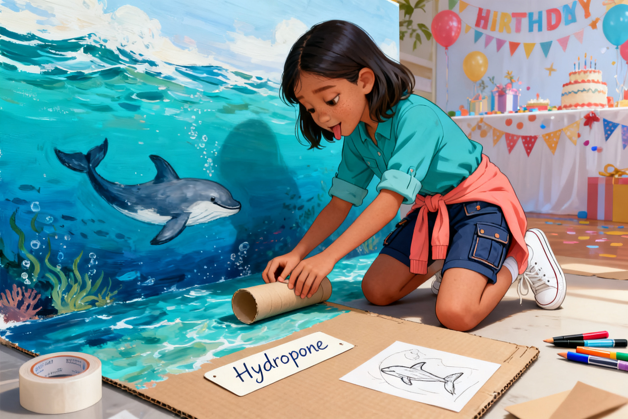 Shreya's Underwater Listening Post — illustration for page 5