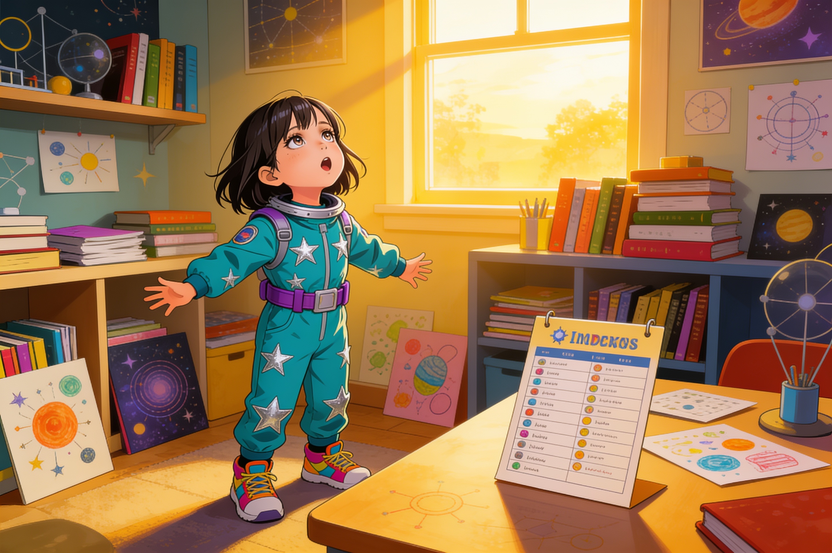 Aahana's Space Adventure — illustration for page 10