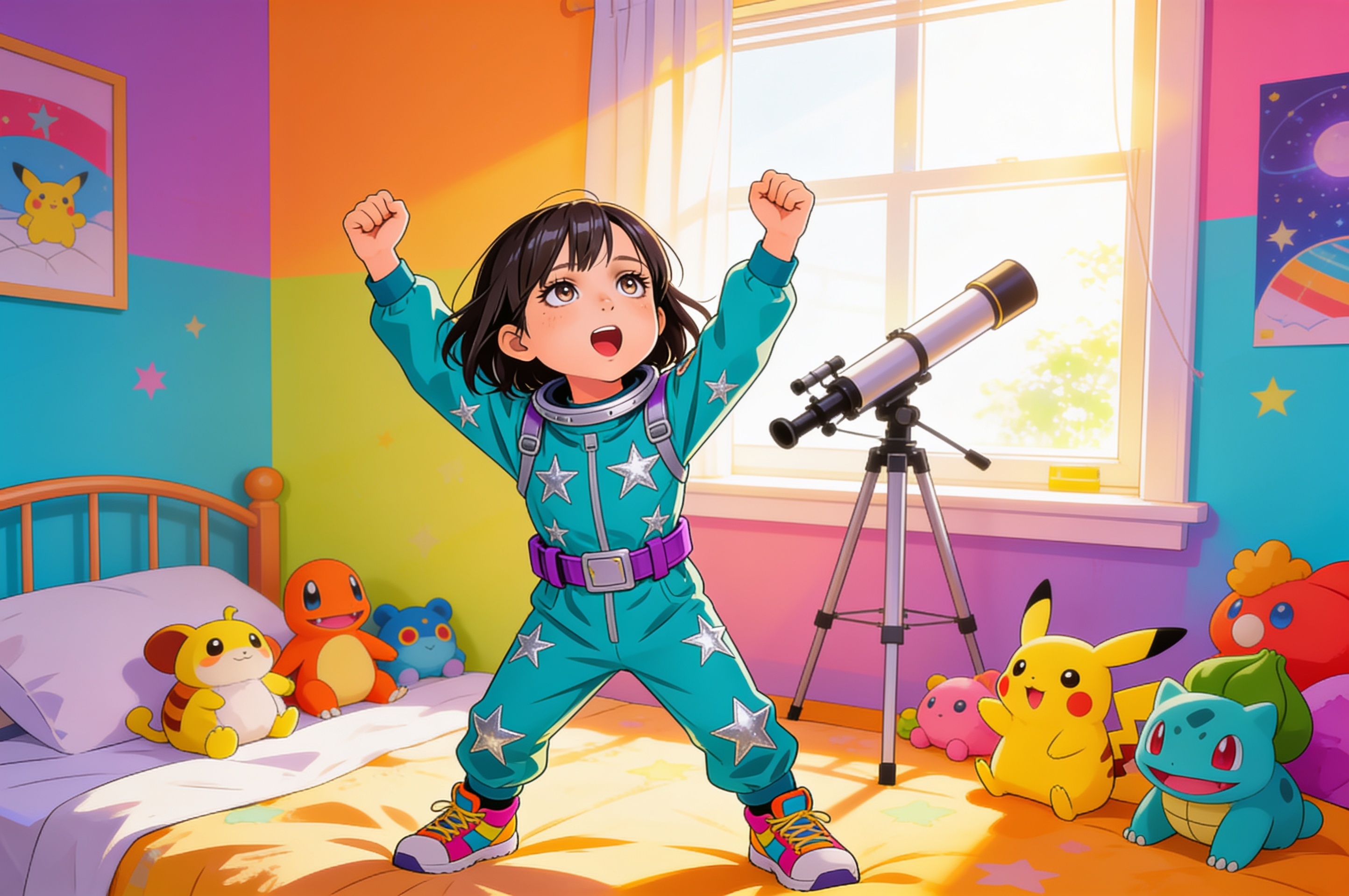 Aahana's Space Adventure — illustration for page 2