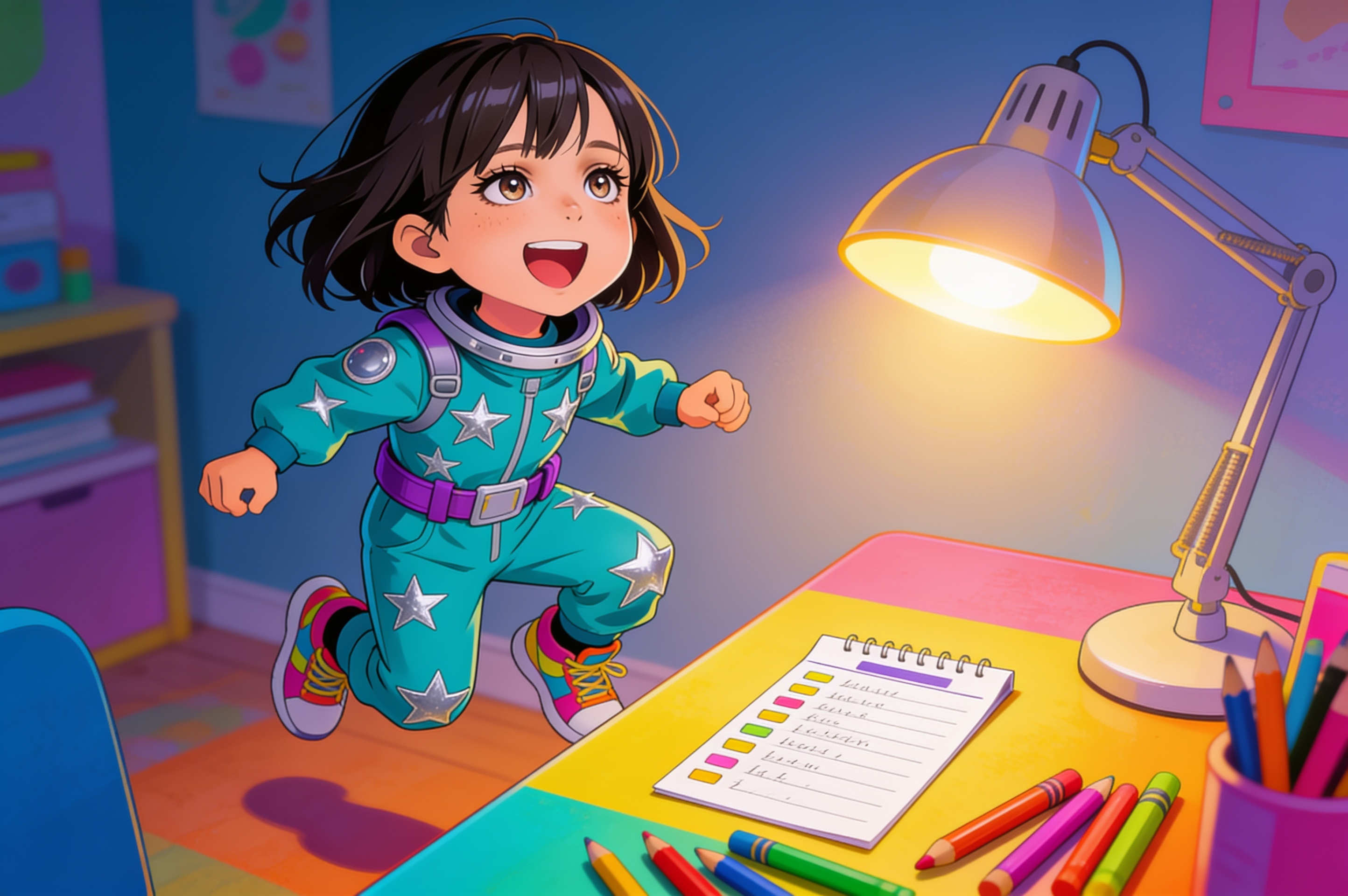 Aahana's Space Adventure — illustration for page 6