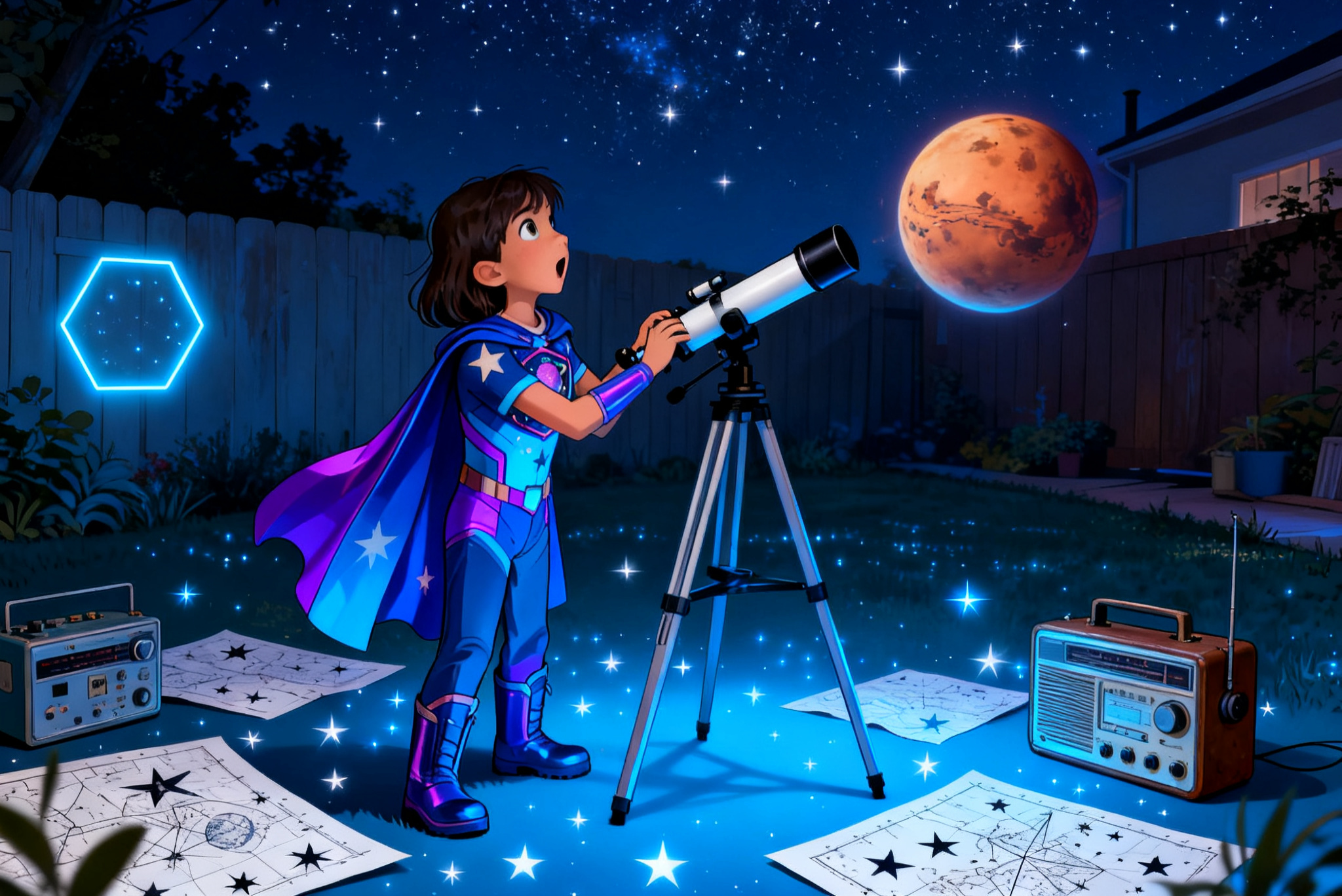 Shreya and the Hexagon Mystery — illustration for page 4