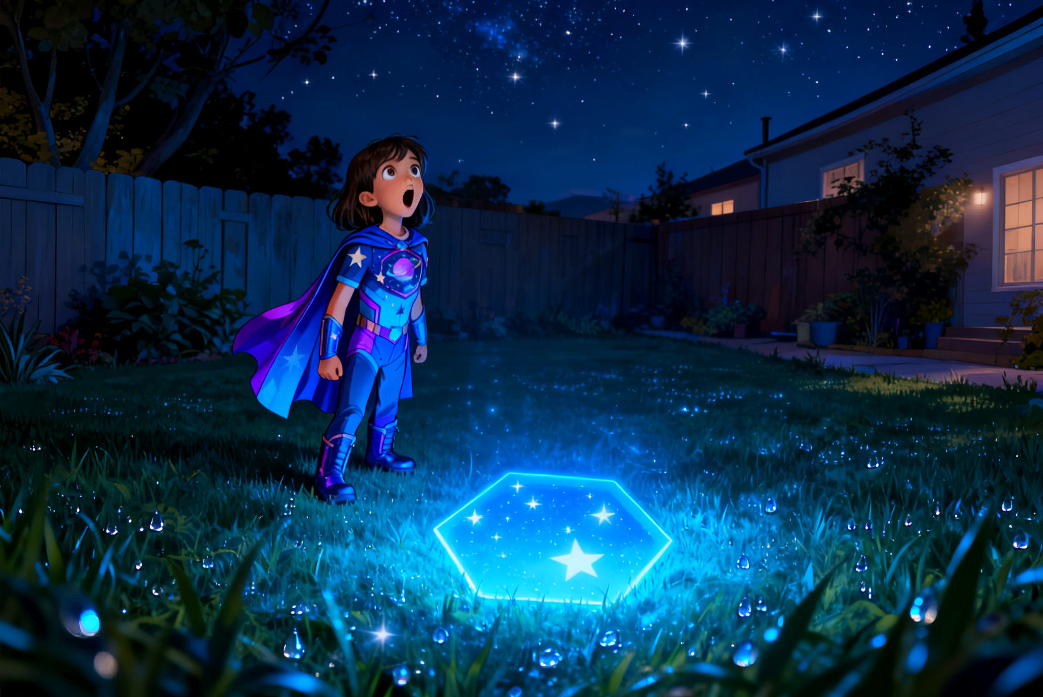 Shreya and the Hexagon Mystery — illustration for page 1
