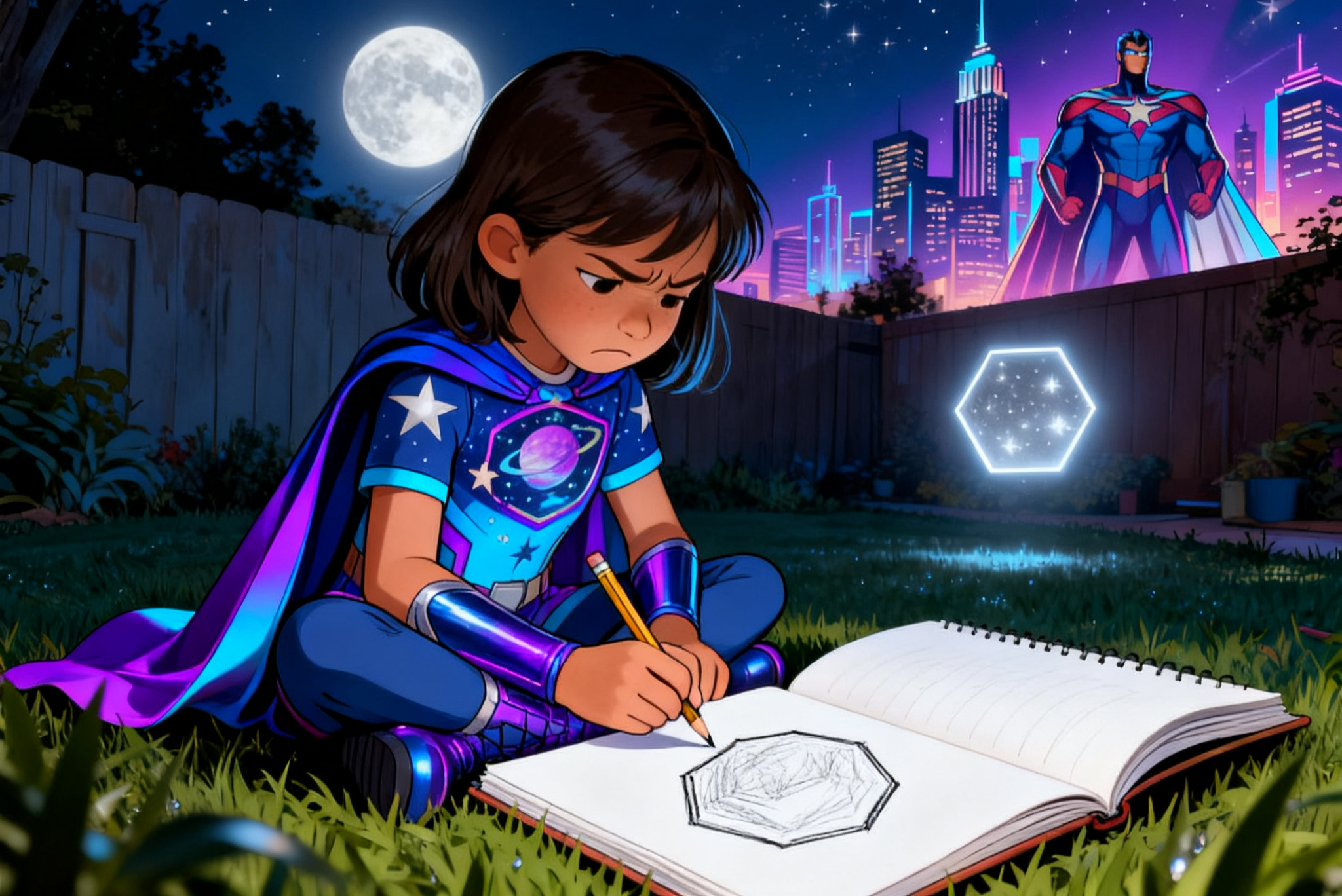 Shreya and the Hexagon Mystery — illustration for page 2