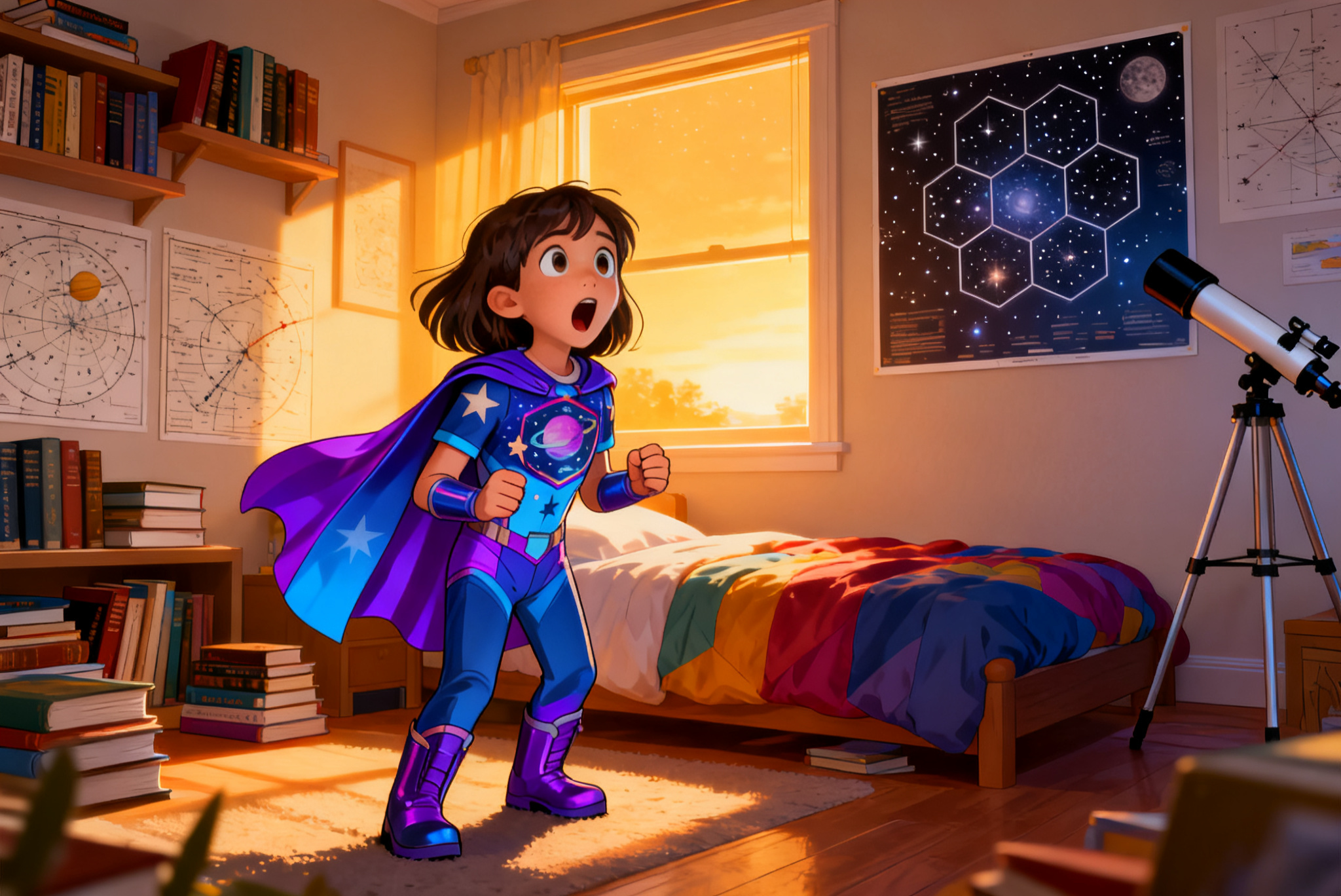 Shreya and the Hexagon Mystery — illustration for page 3