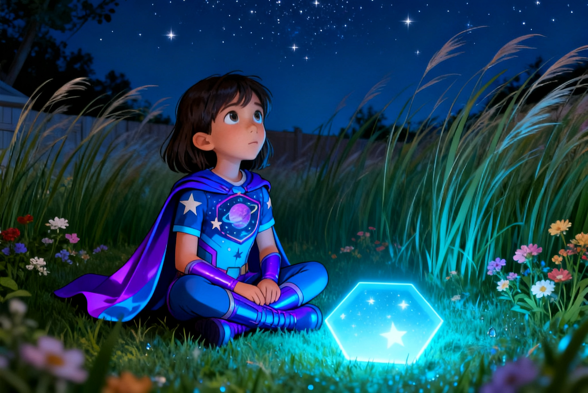 Shreya and the Hexagon Mystery — illustration for page 7