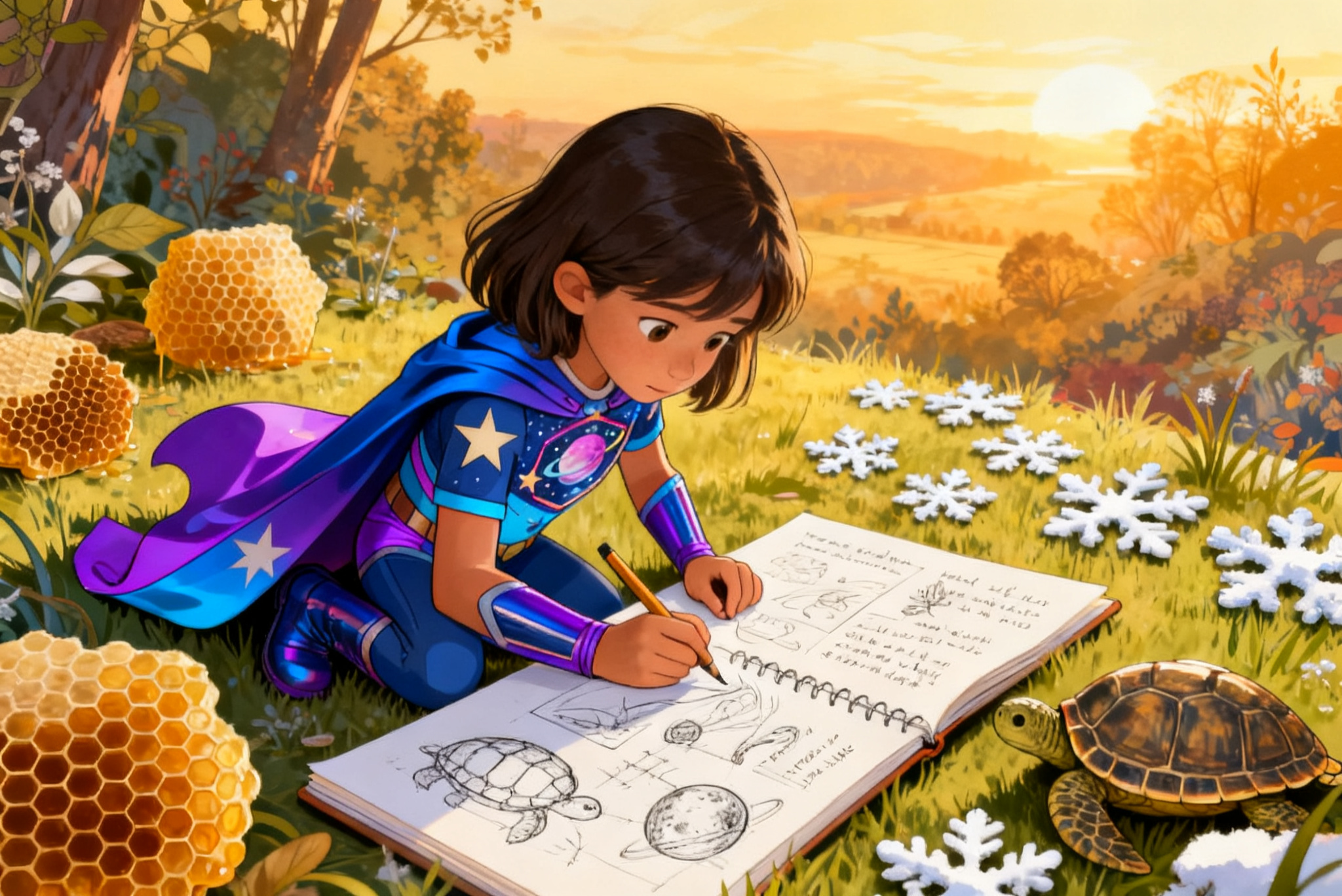 Shreya and the Hexagon Mystery — illustration for page 8