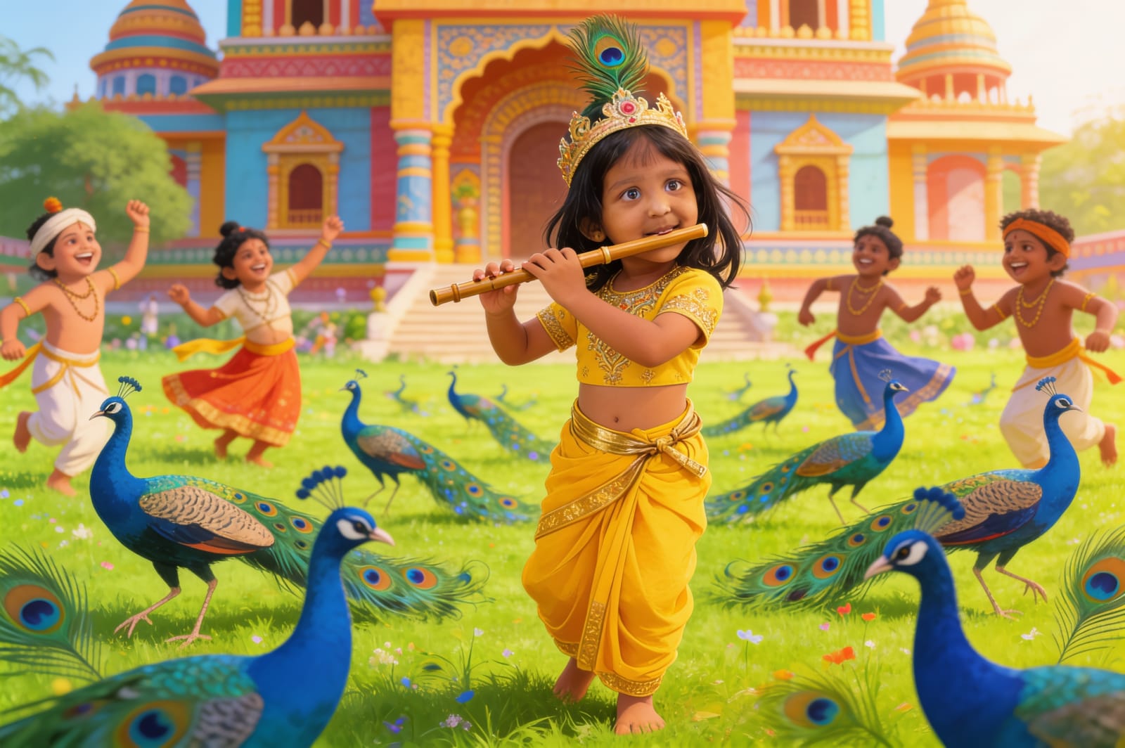 Aahana's Janmashtami Adventure — illustration for page 5