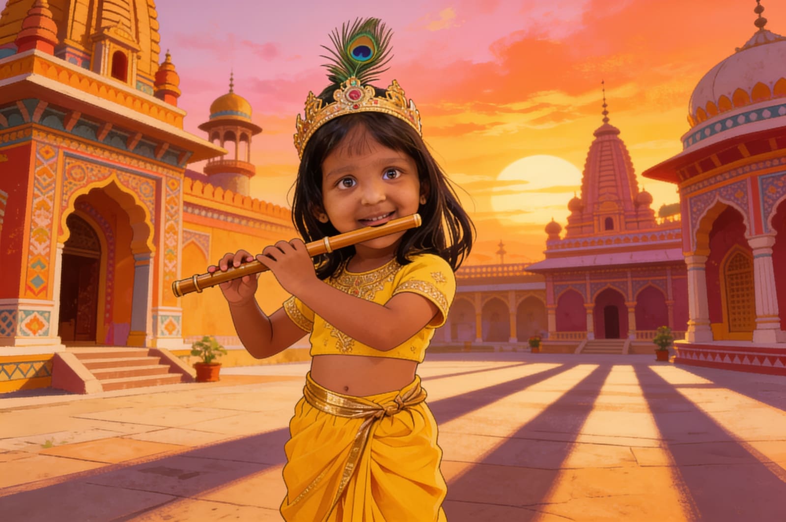 Aahana's Janmashtami Adventure — illustration for page 8