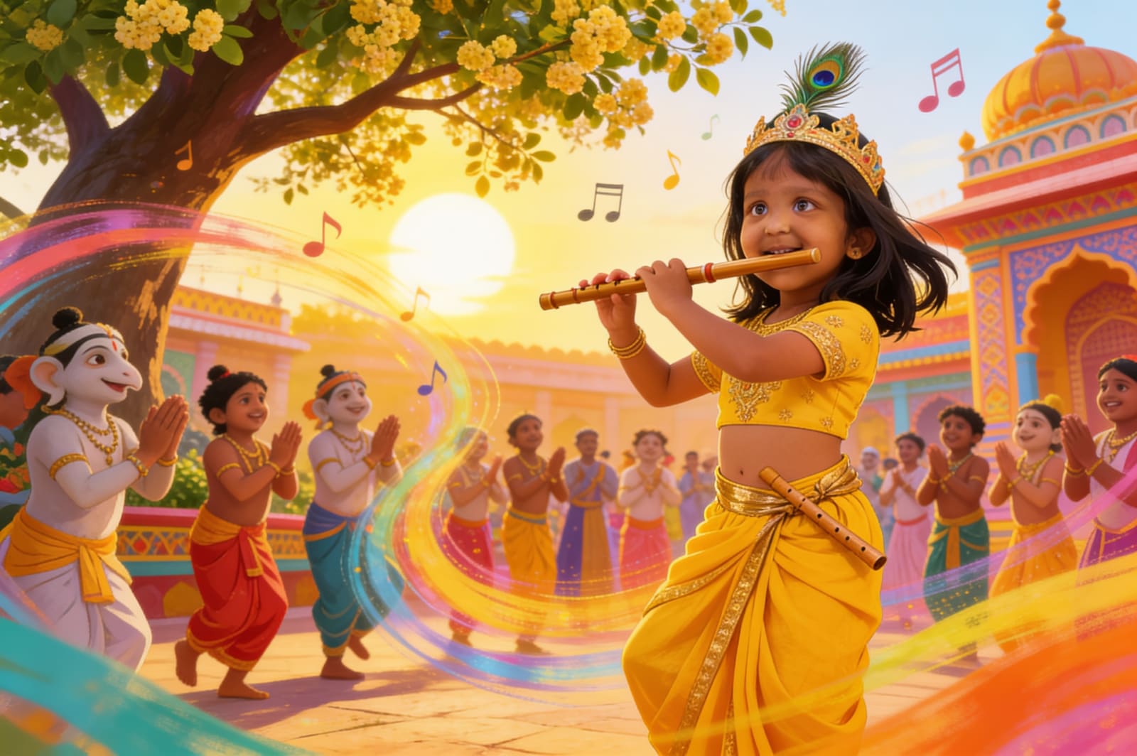 Aahana's Janmashtami Adventure — illustration for page 10