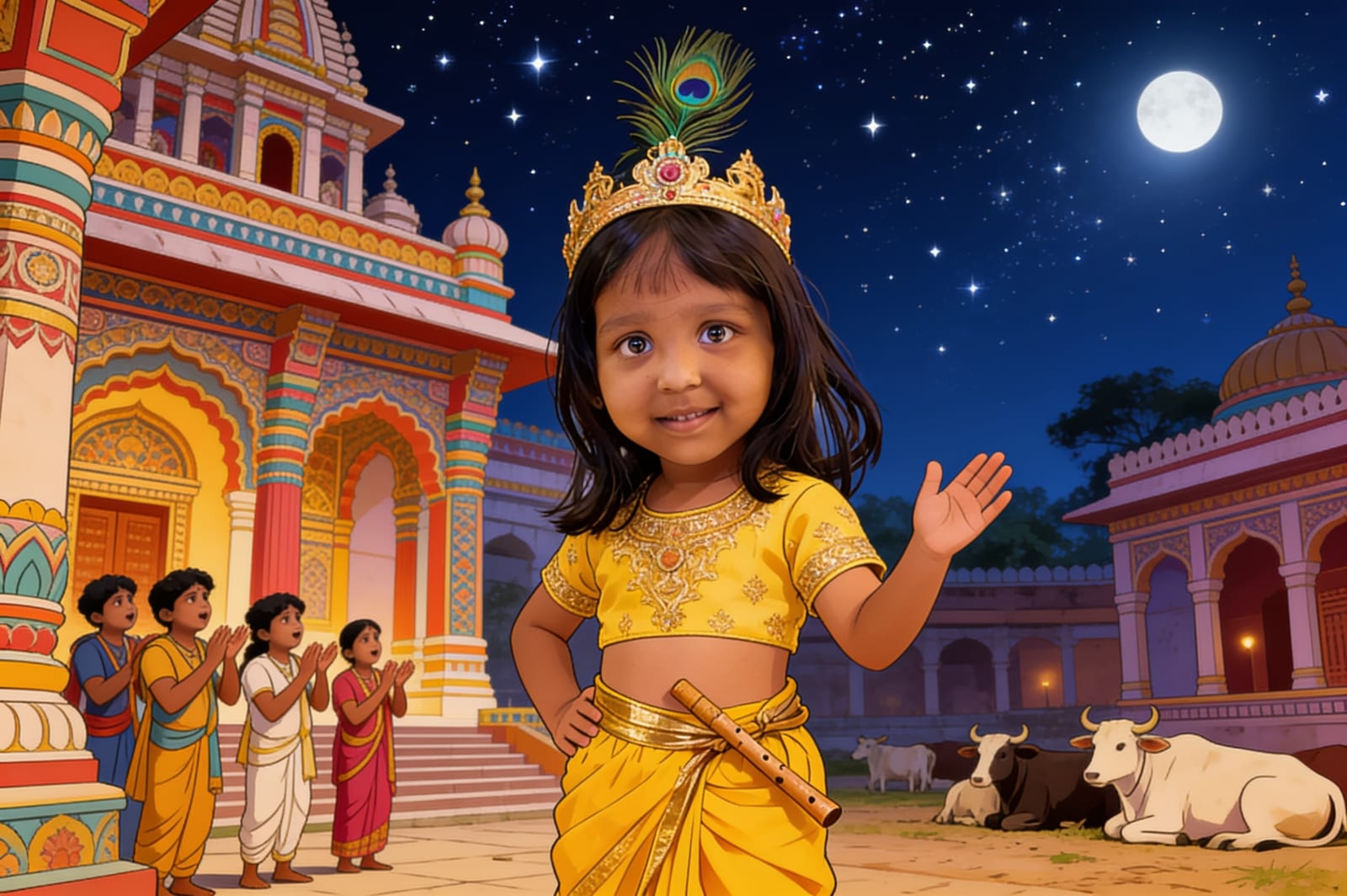 Aahana's Janmashtami Adventure — illustration for page 11