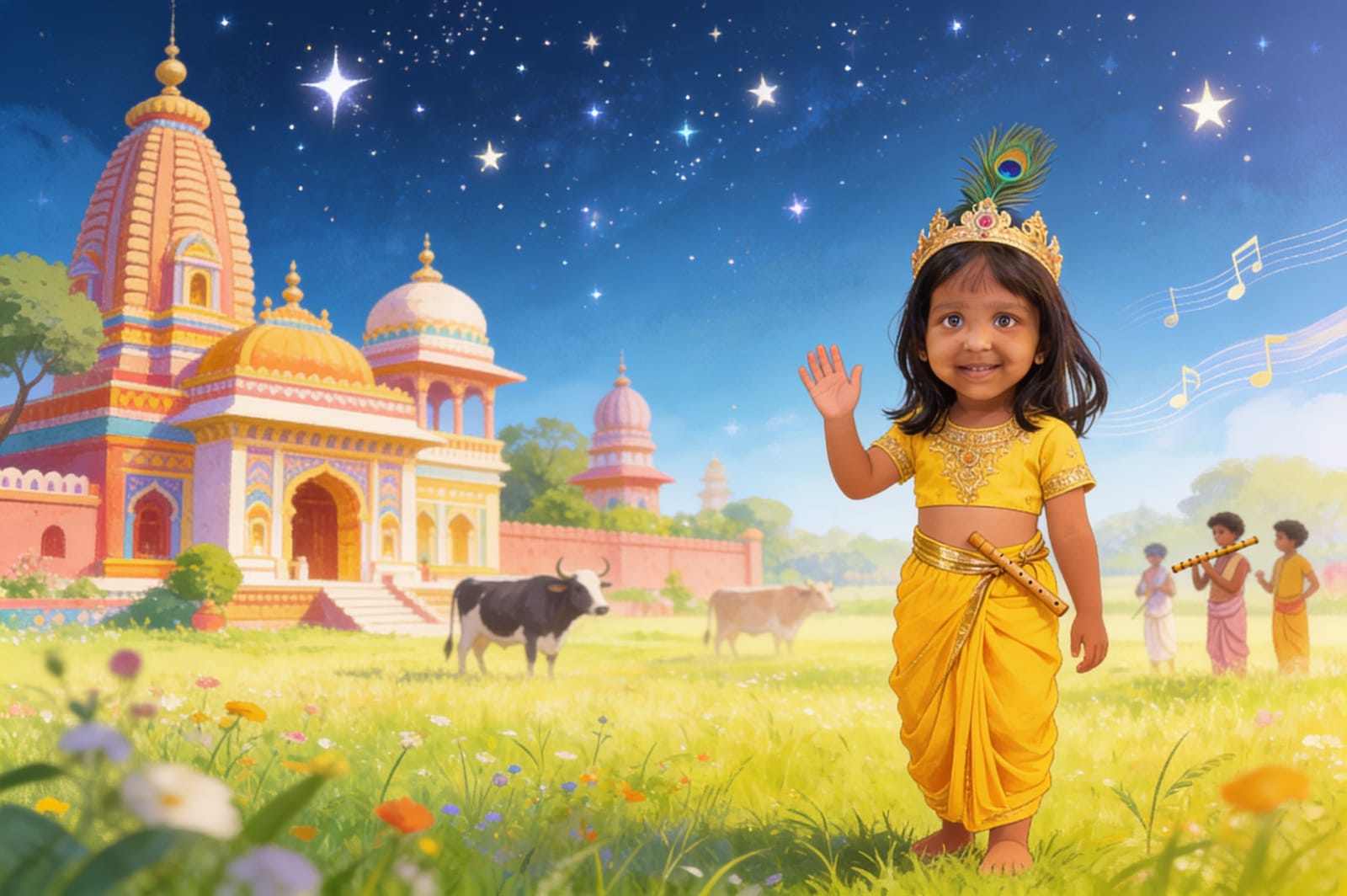 Aahana's Janmashtami Adventure — illustration for page 13