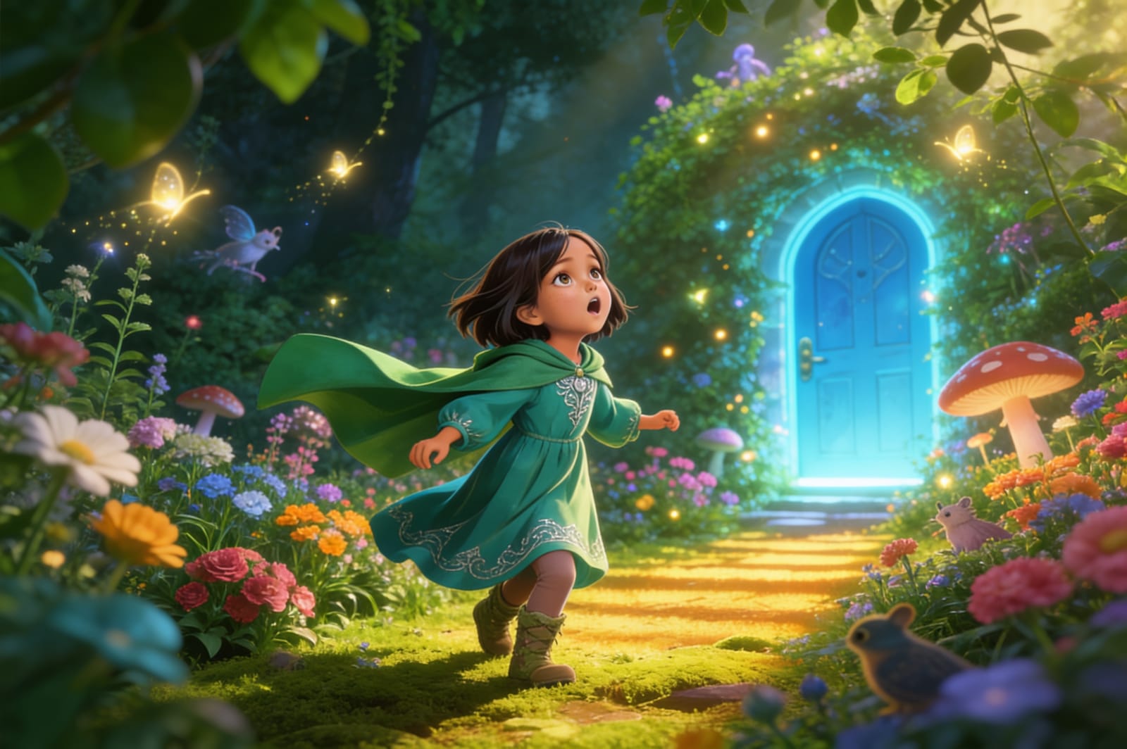Aahana's Forest of Gifts — illustration for page 1