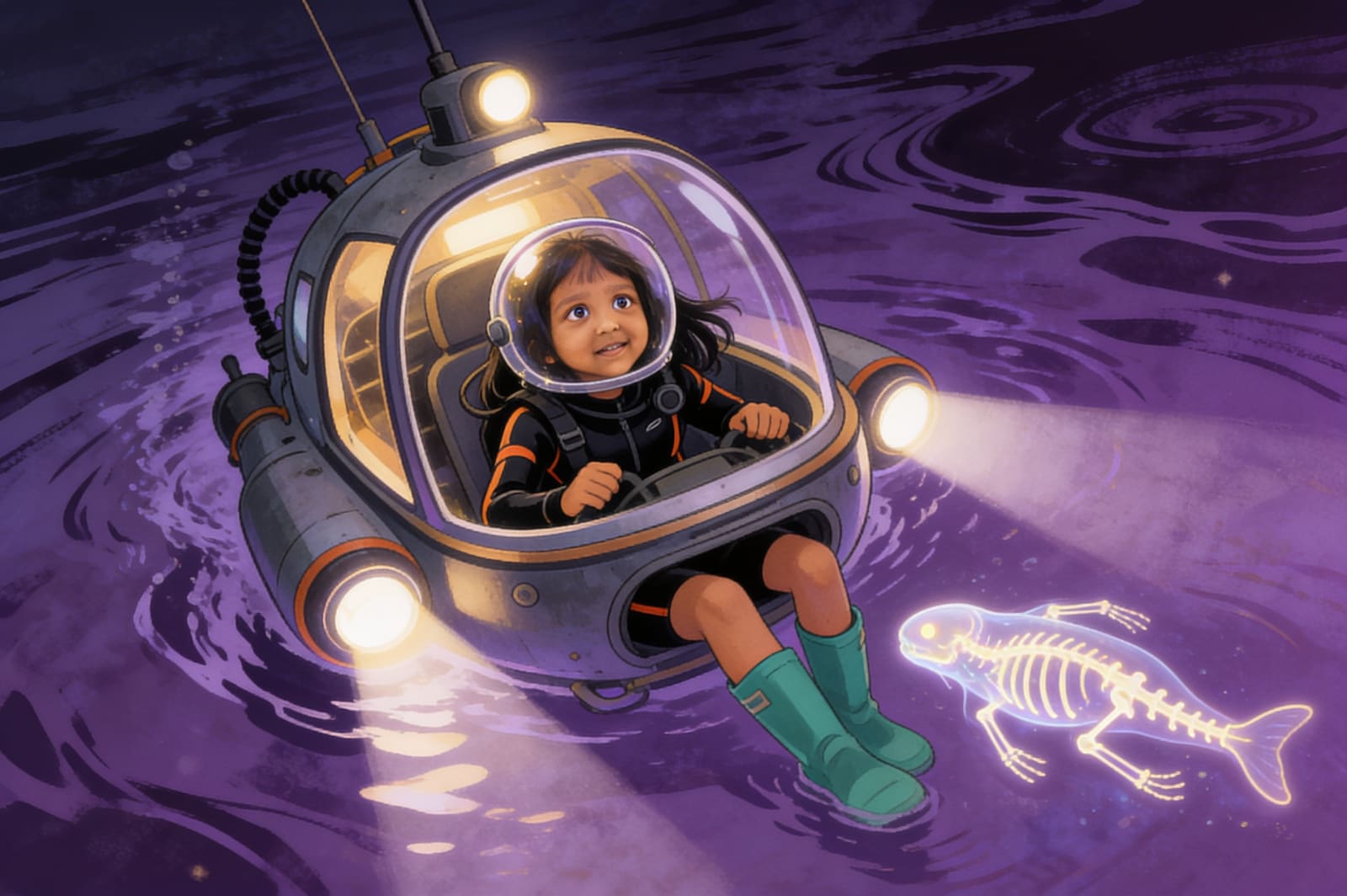 Aahana's Deep-Sea Expedition — illustration for page 4