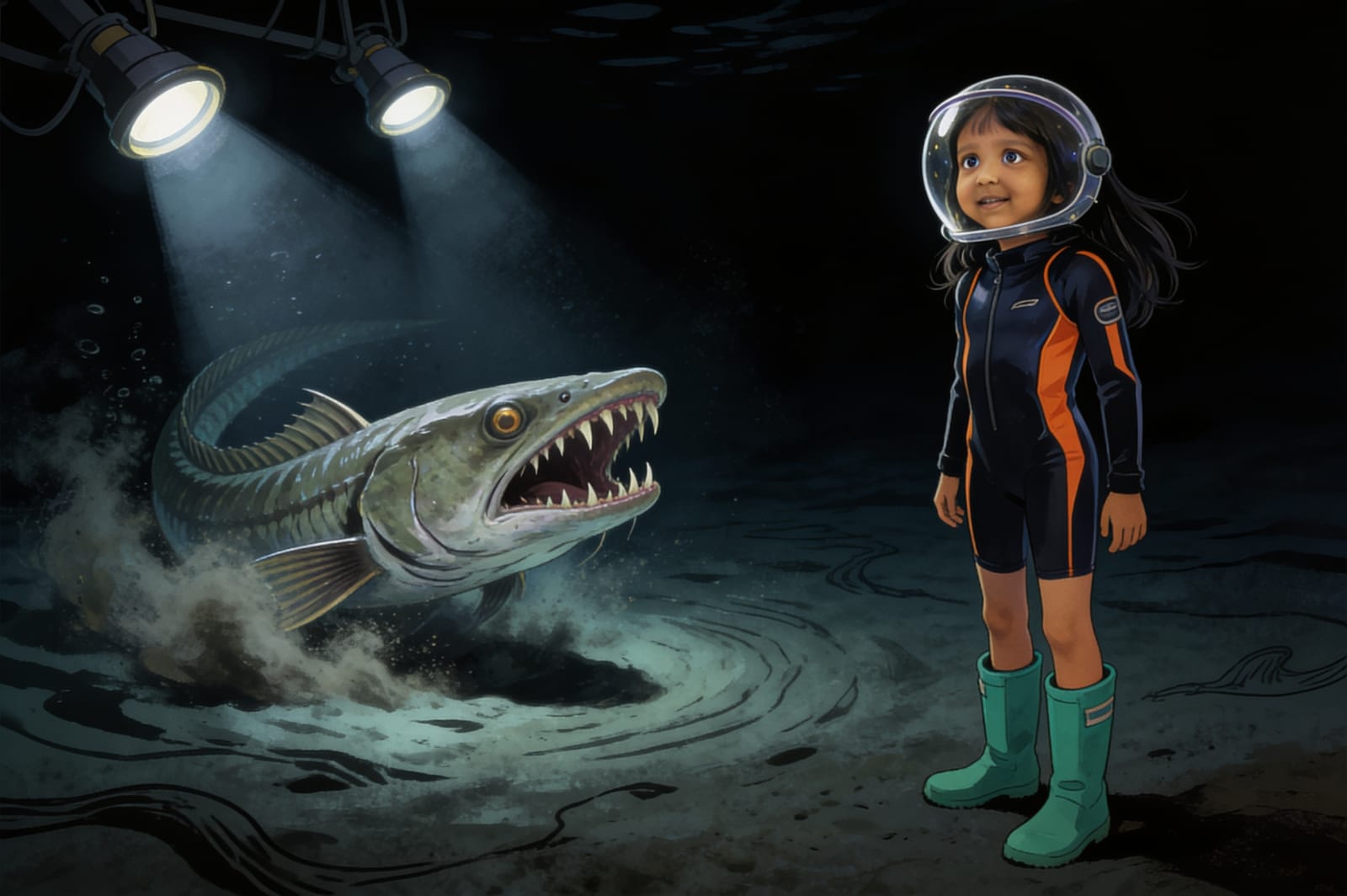 Aahana's Deep-Sea Expedition — illustration for page 7