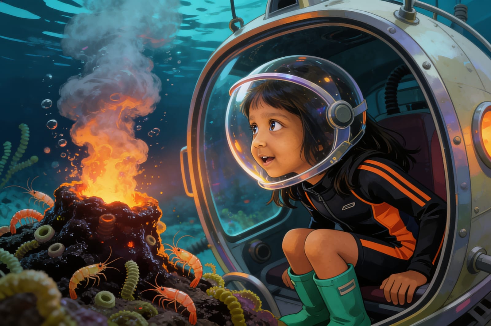 Aahana's Deep-Sea Expedition — illustration for page 8