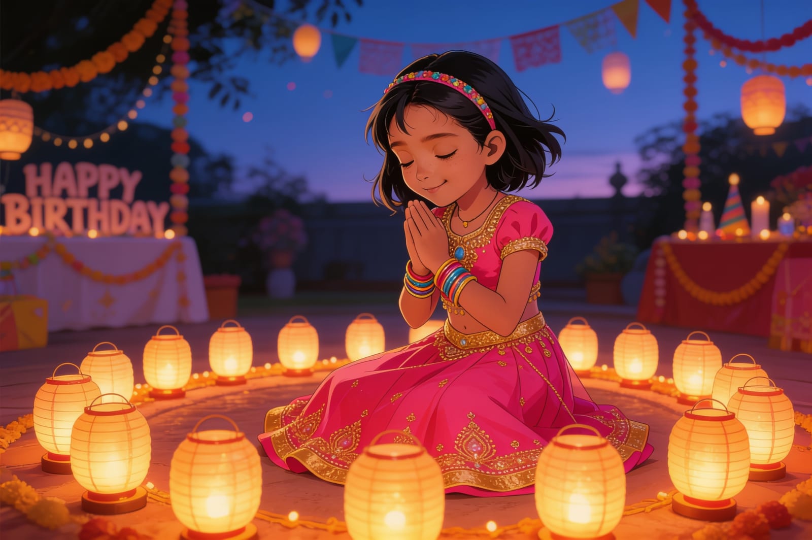 Shreya's Birthday Lantern Quest — illustration for page 13