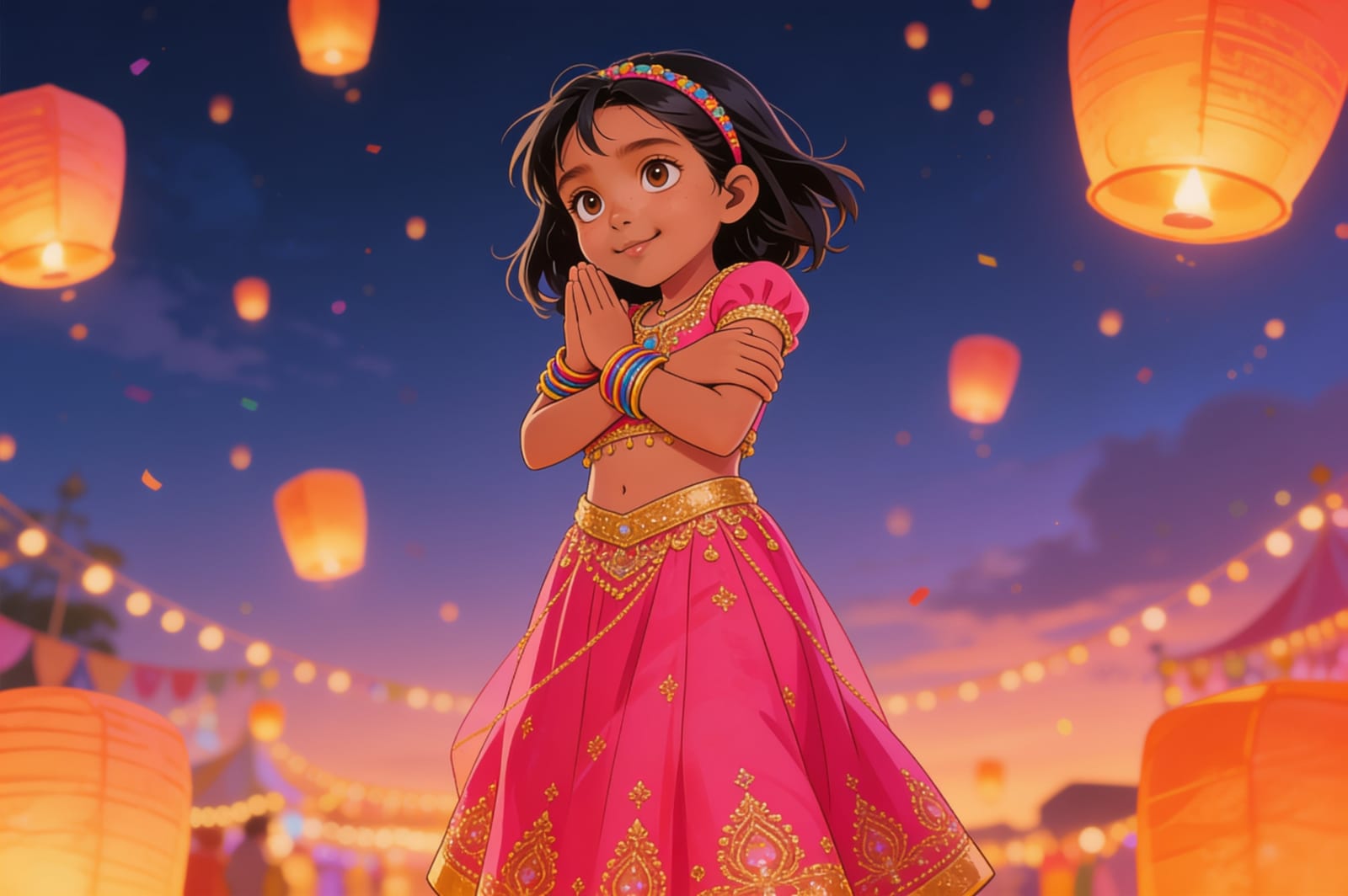 Shreya's Birthday Lantern Quest — illustration for page 15