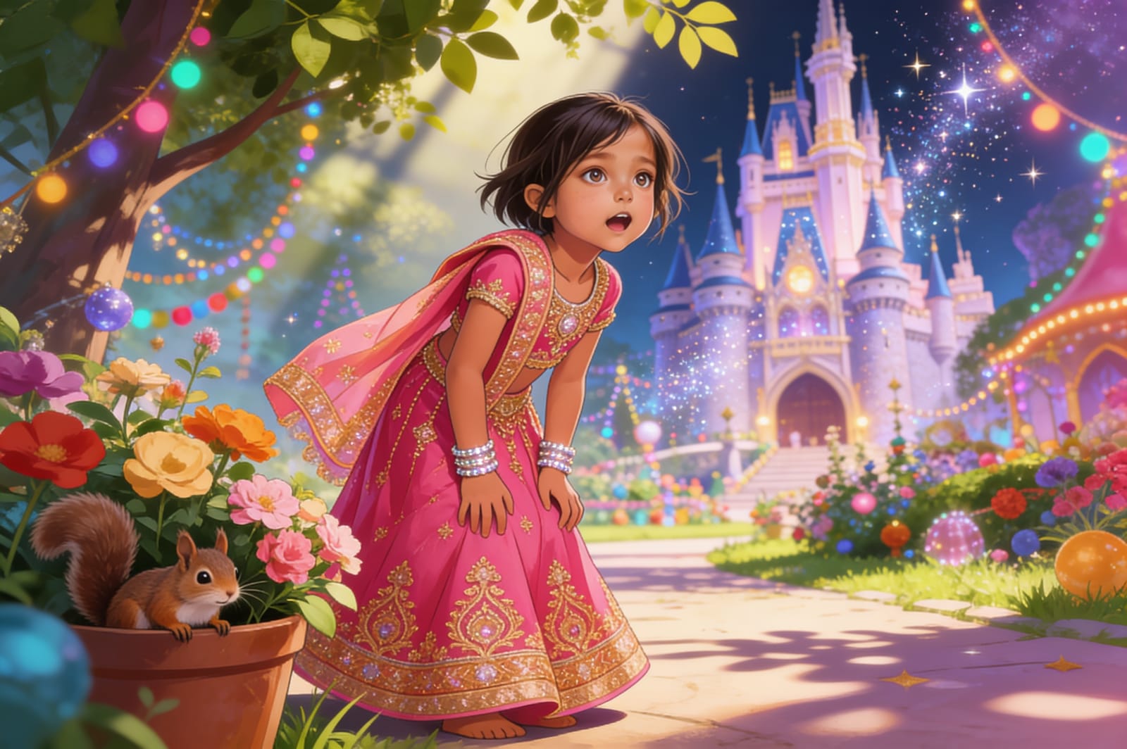 Aahana's Festival of Lights — illustration for page 5
