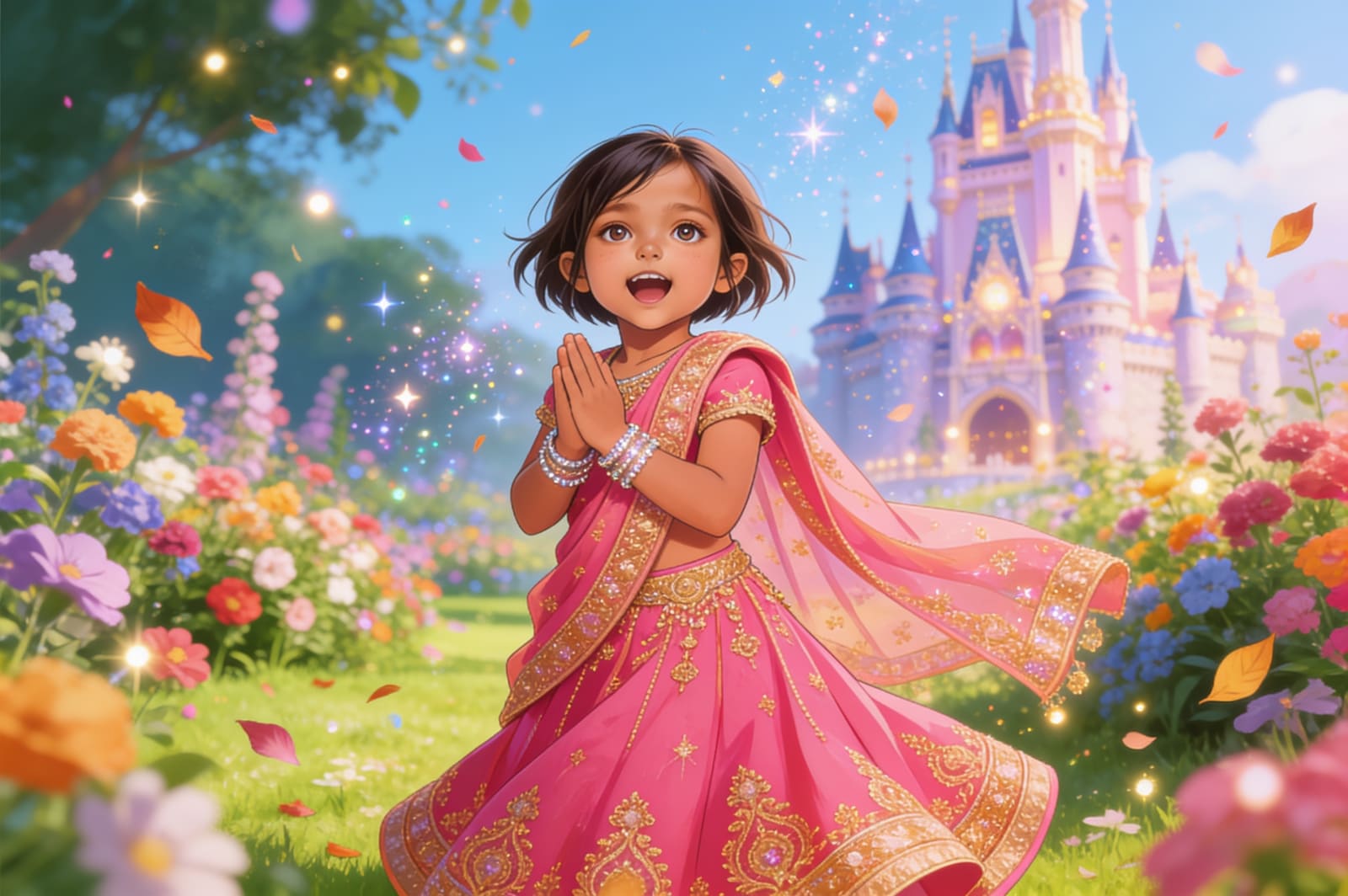 Aahana's Festival of Lights — illustration for page 7