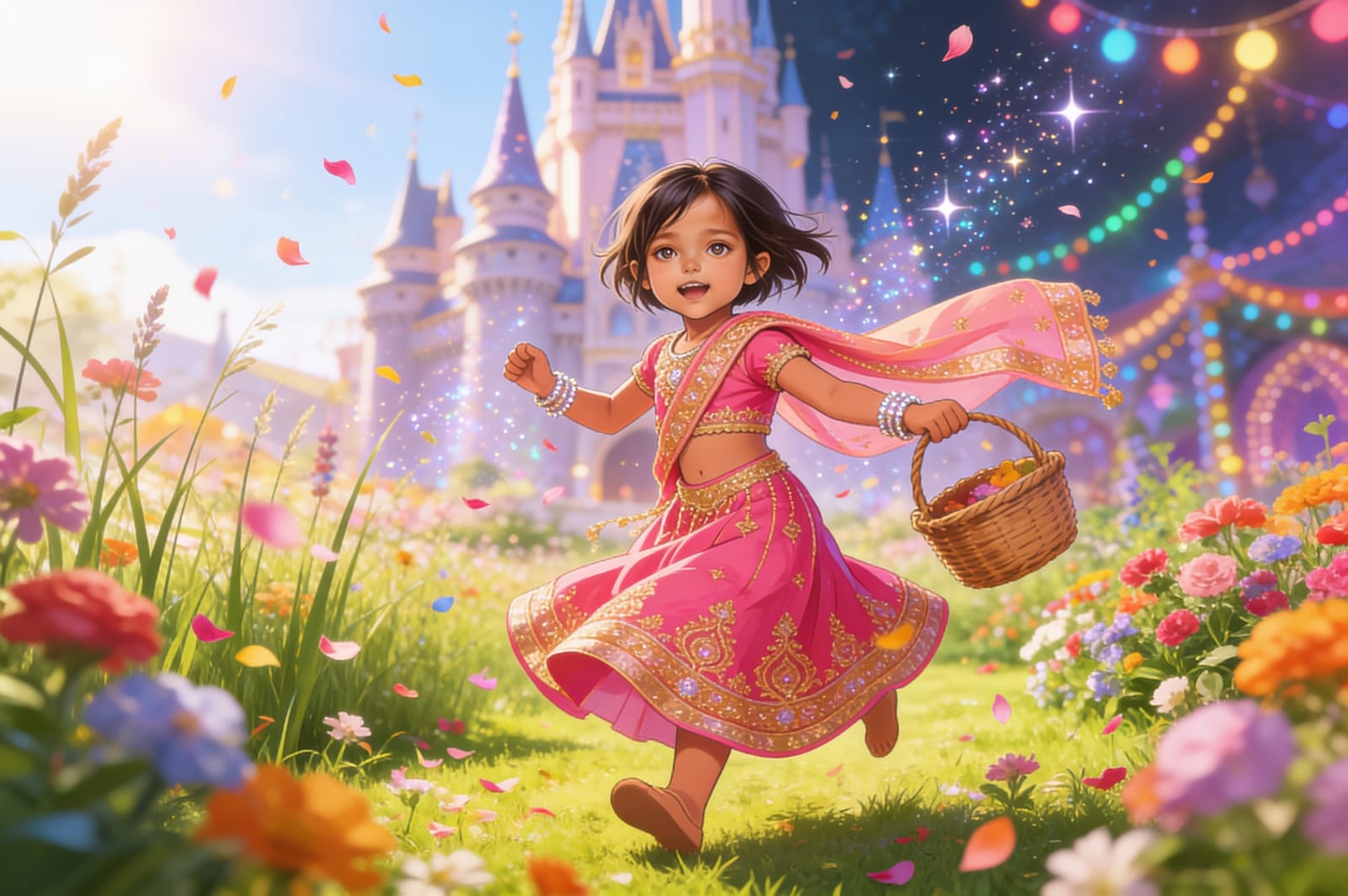 Aahana's Festival of Lights — illustration for page 8