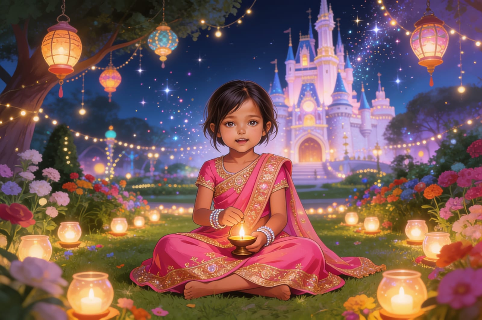 Aahana's Festival of Lights — illustration for page 13