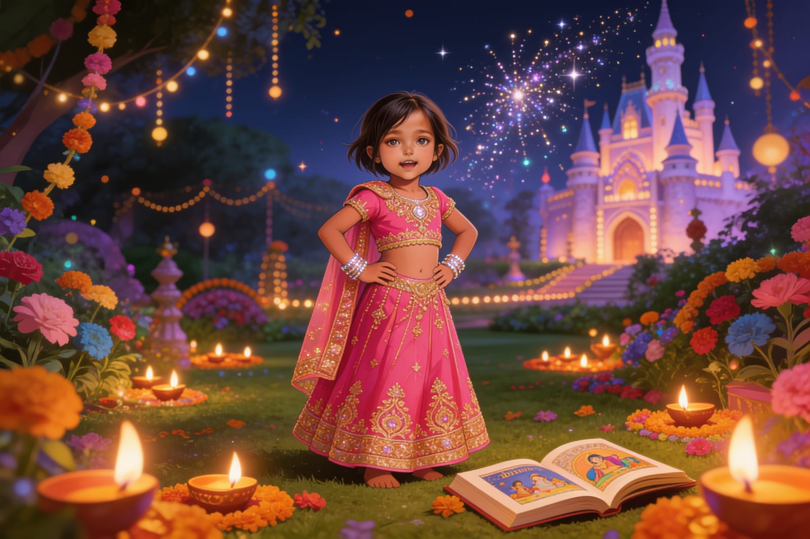 Aahana's Festival of Lights — illustration for page 15