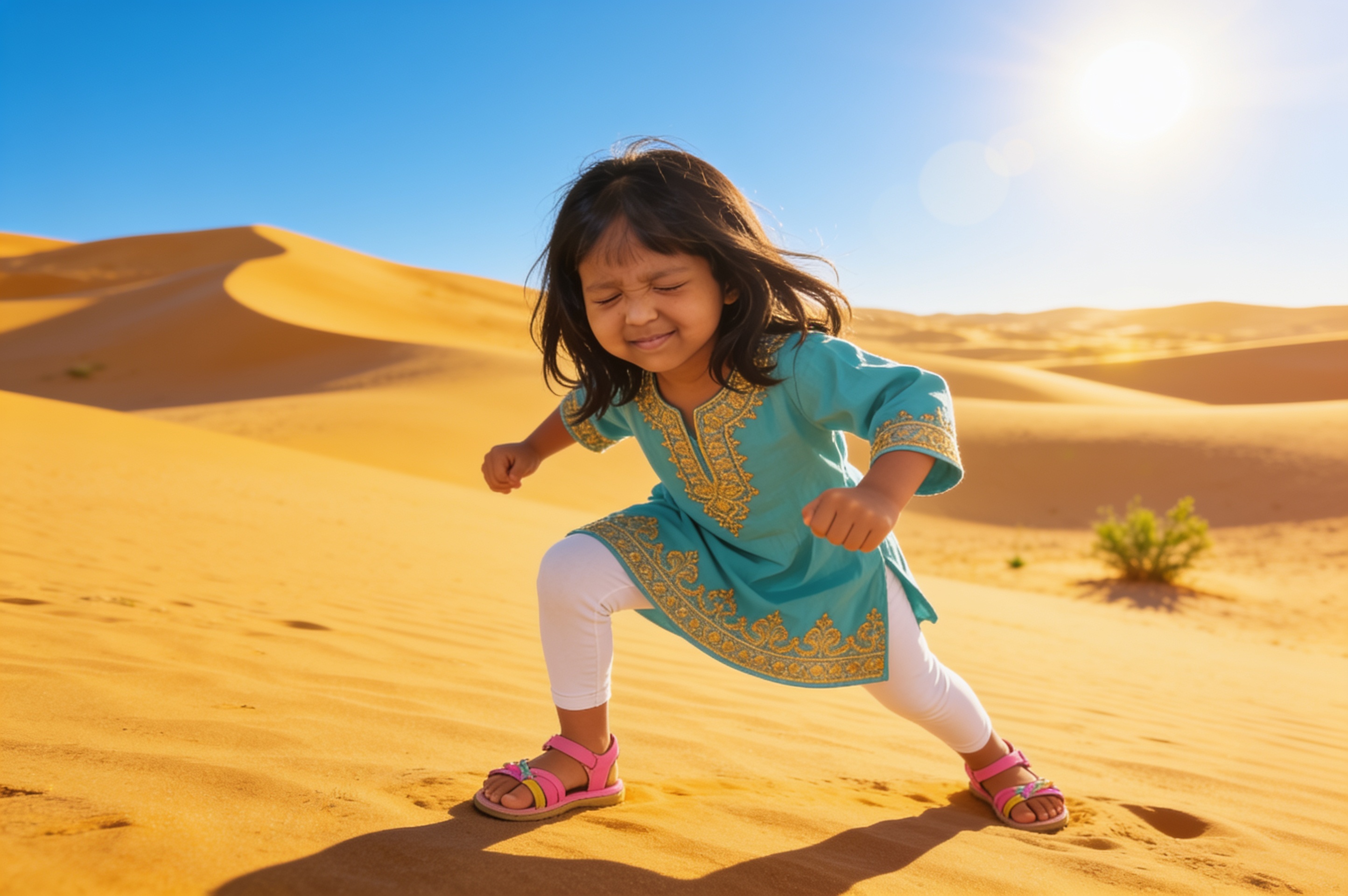 Aahana's Adventure in Egypt — illustration for page 1