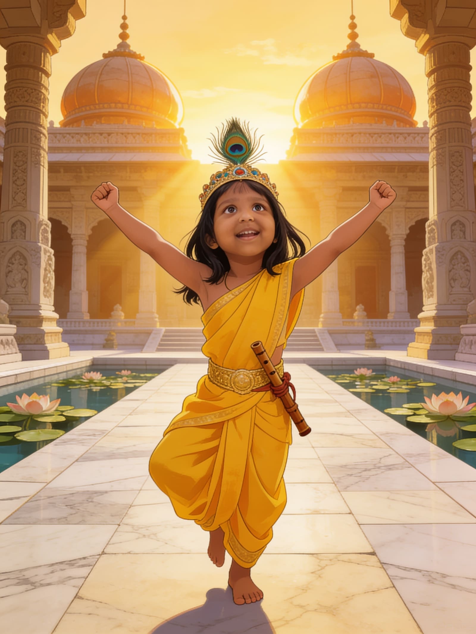 Aahana becomes the Little Krishna