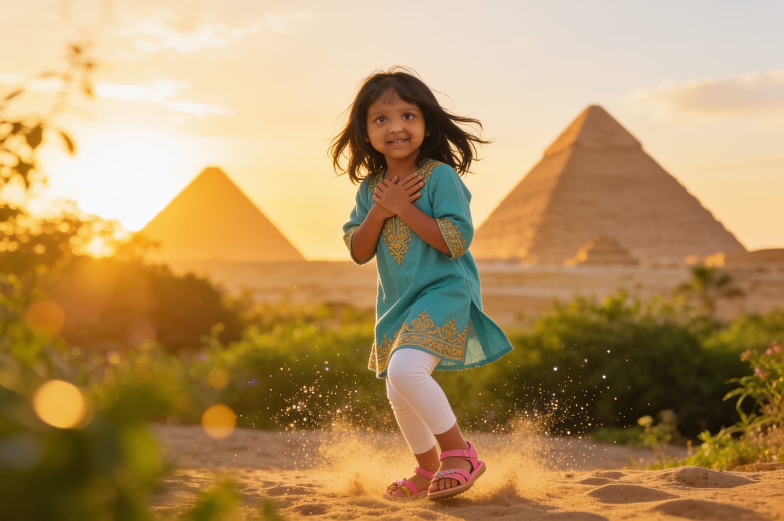 Aahana's Adventure in Egypt — illustration for page 13