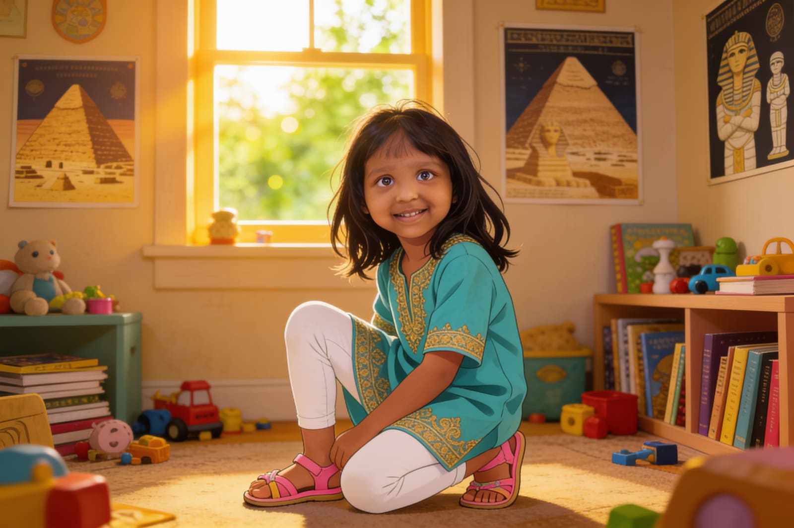 Aahana's Adventure in Egypt — illustration for page 15