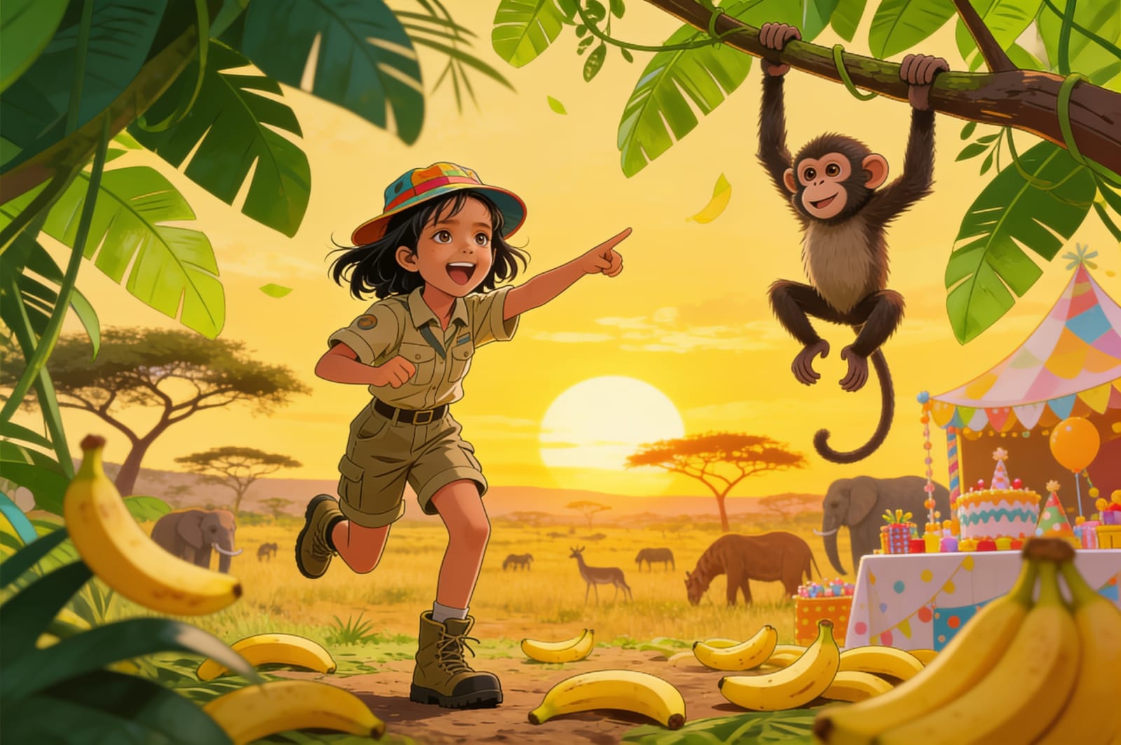Shreya's Safari Adventure — illustration for page 8