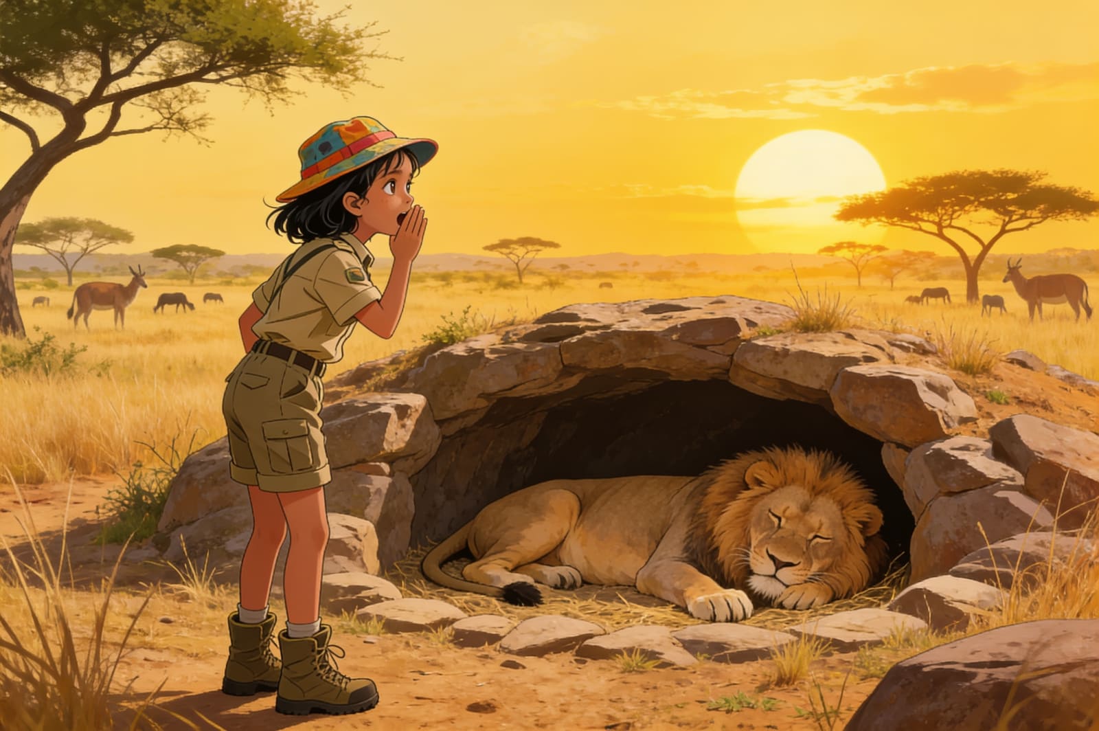 Shreya's Safari Adventure — illustration for page 9