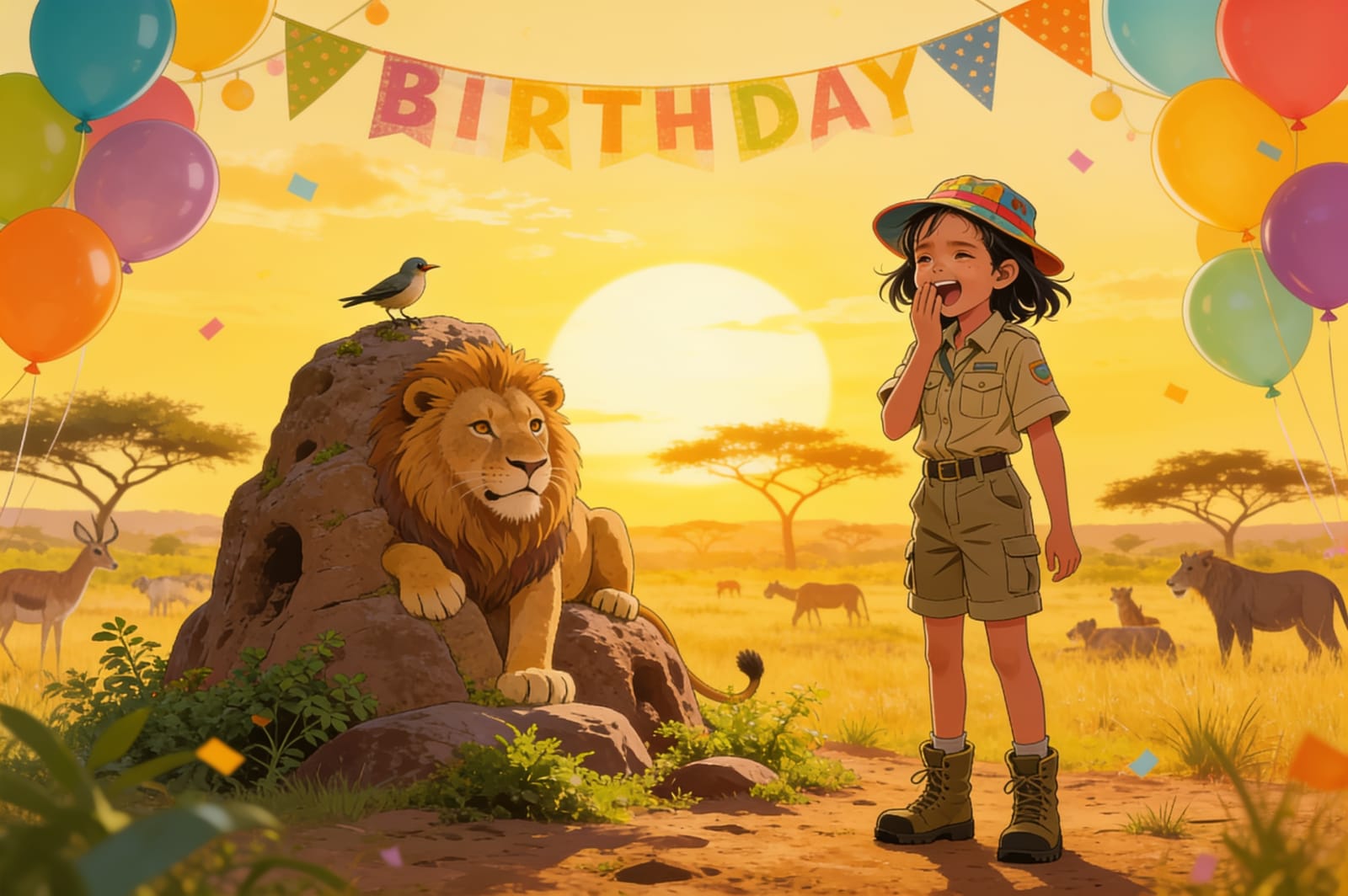 Shreya's Safari Adventure — illustration for page 10