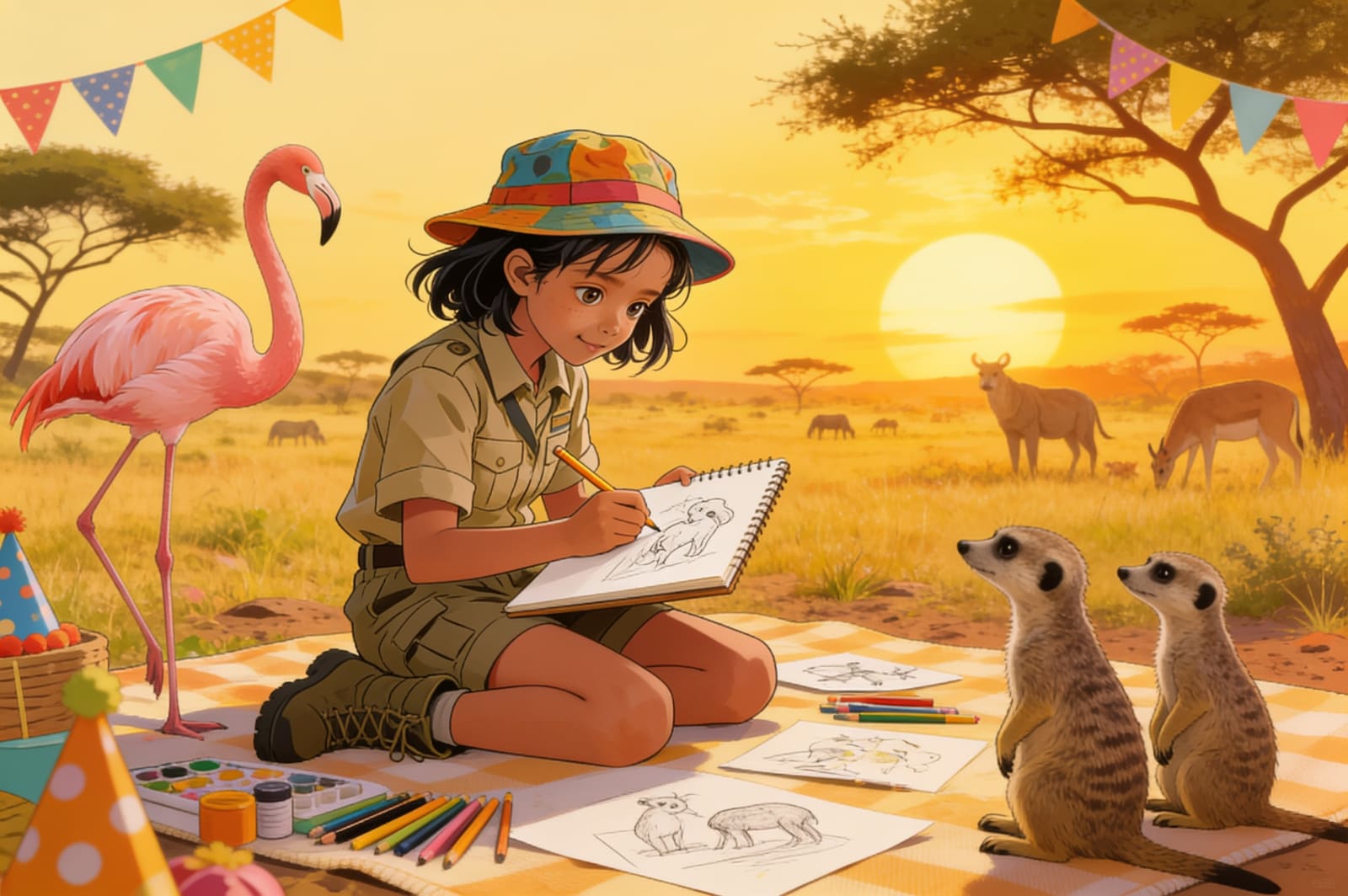 Shreya's Safari Adventure — illustration for page 13