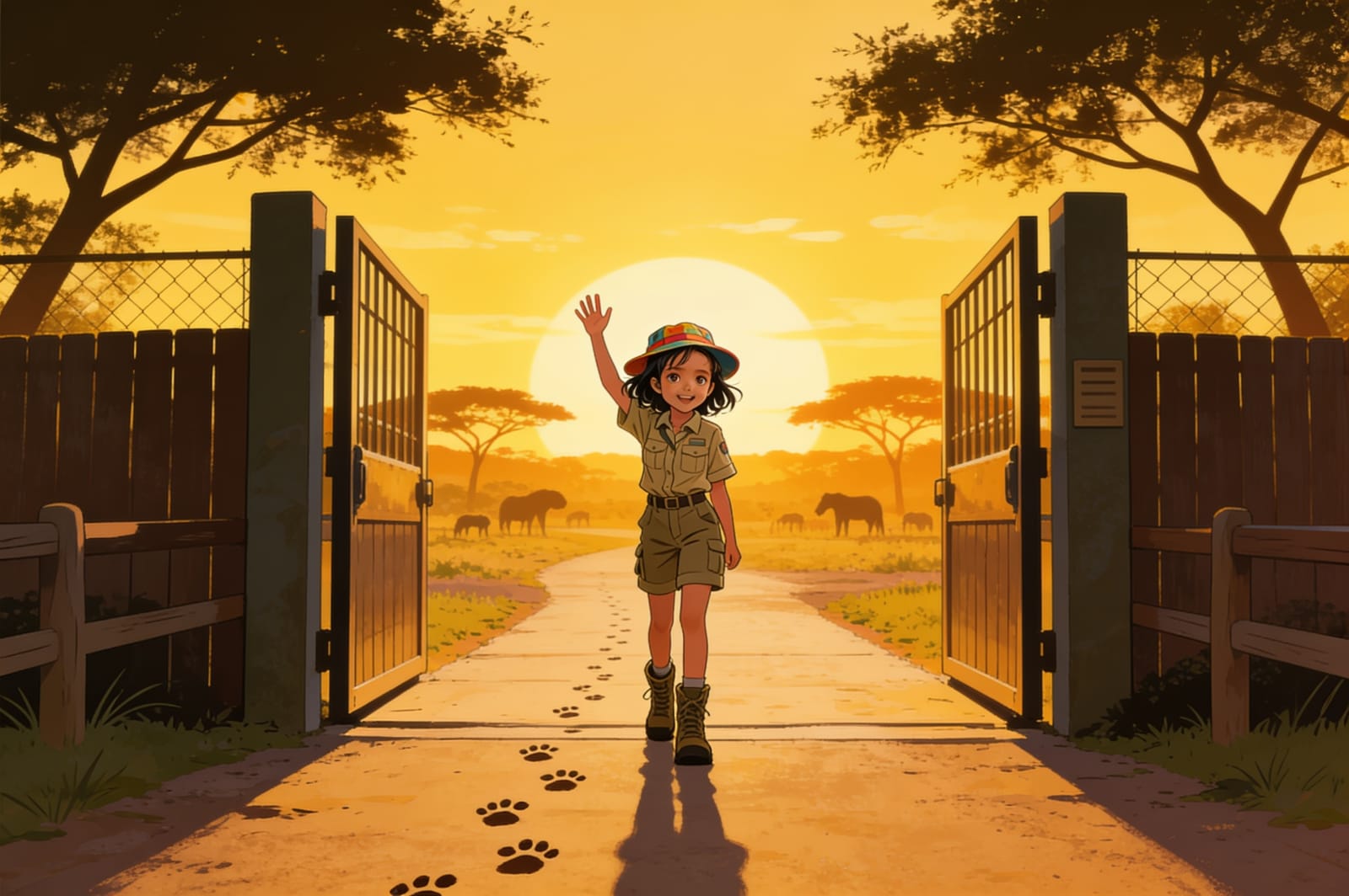 Shreya's Safari Adventure — illustration for page 14