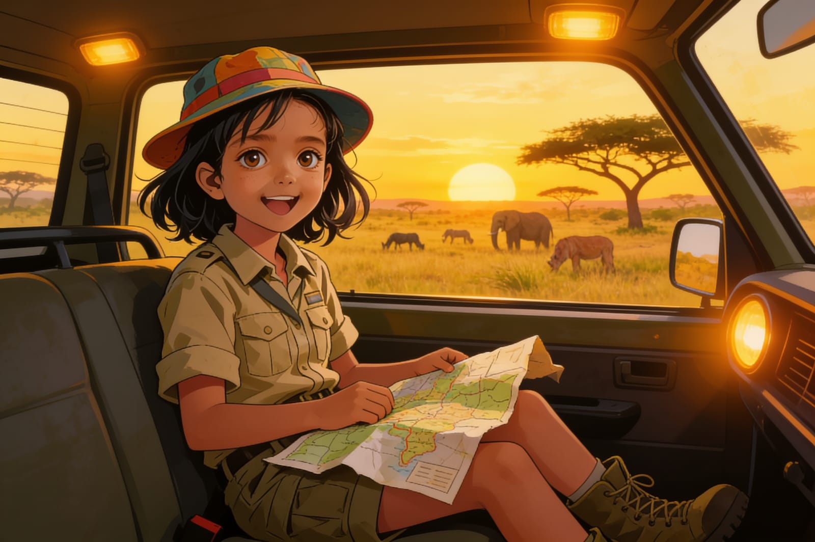 Shreya's Safari Adventure — illustration for page 15