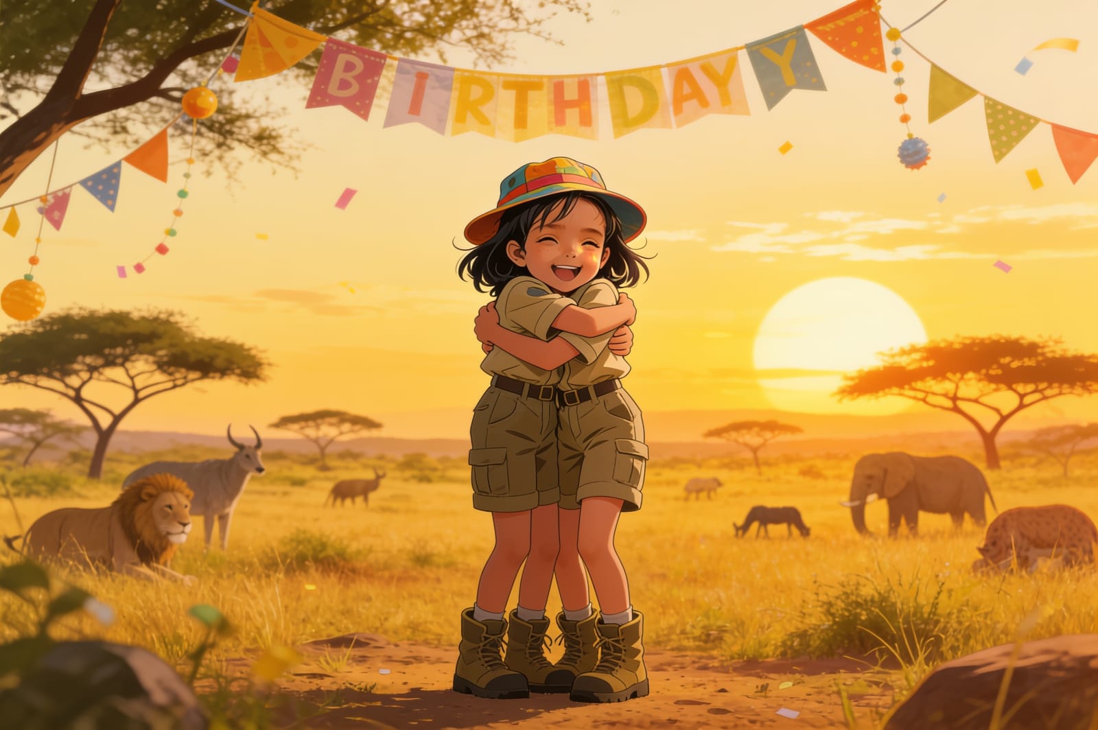 Shreya's Safari Adventure — illustration for page 16