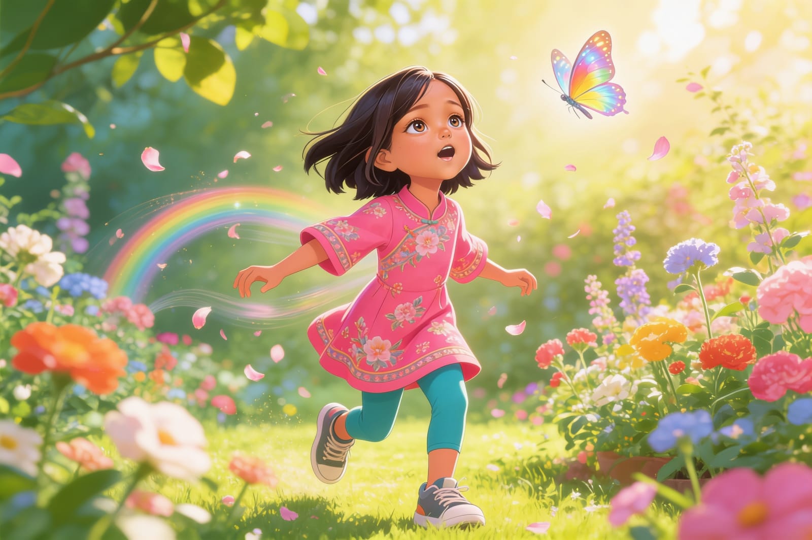 Aahana's Colorful Adventure — illustration for page 2